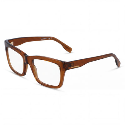 KARL LAGERFELD Modern KL6138 Unisex Sunglasses, Injected Brown Frame with Brown Lenses, 53mm