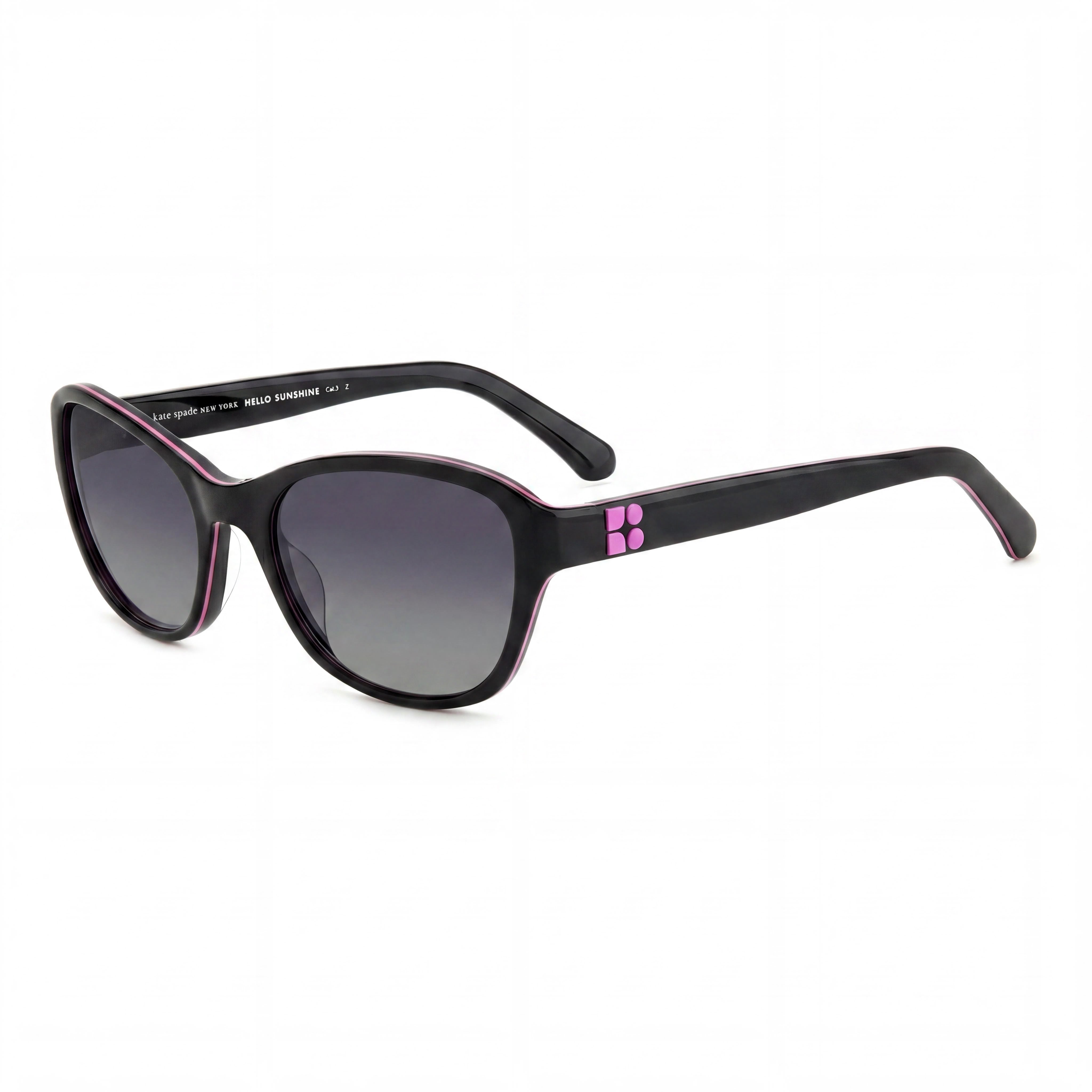 Gafas de sol Kate Spade New York Casual para mujer, de acetato ecológico negro y gris, con montura de 56 mm, Photo 1