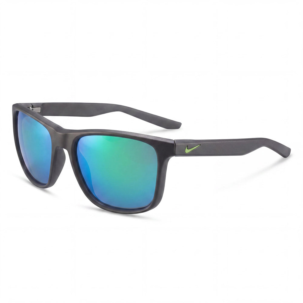 Nike Wayfarers Unisex Nylon Frame Sunglasses Matte Seaweed with Grey Green Mirror Lenses UV Protection 57mm