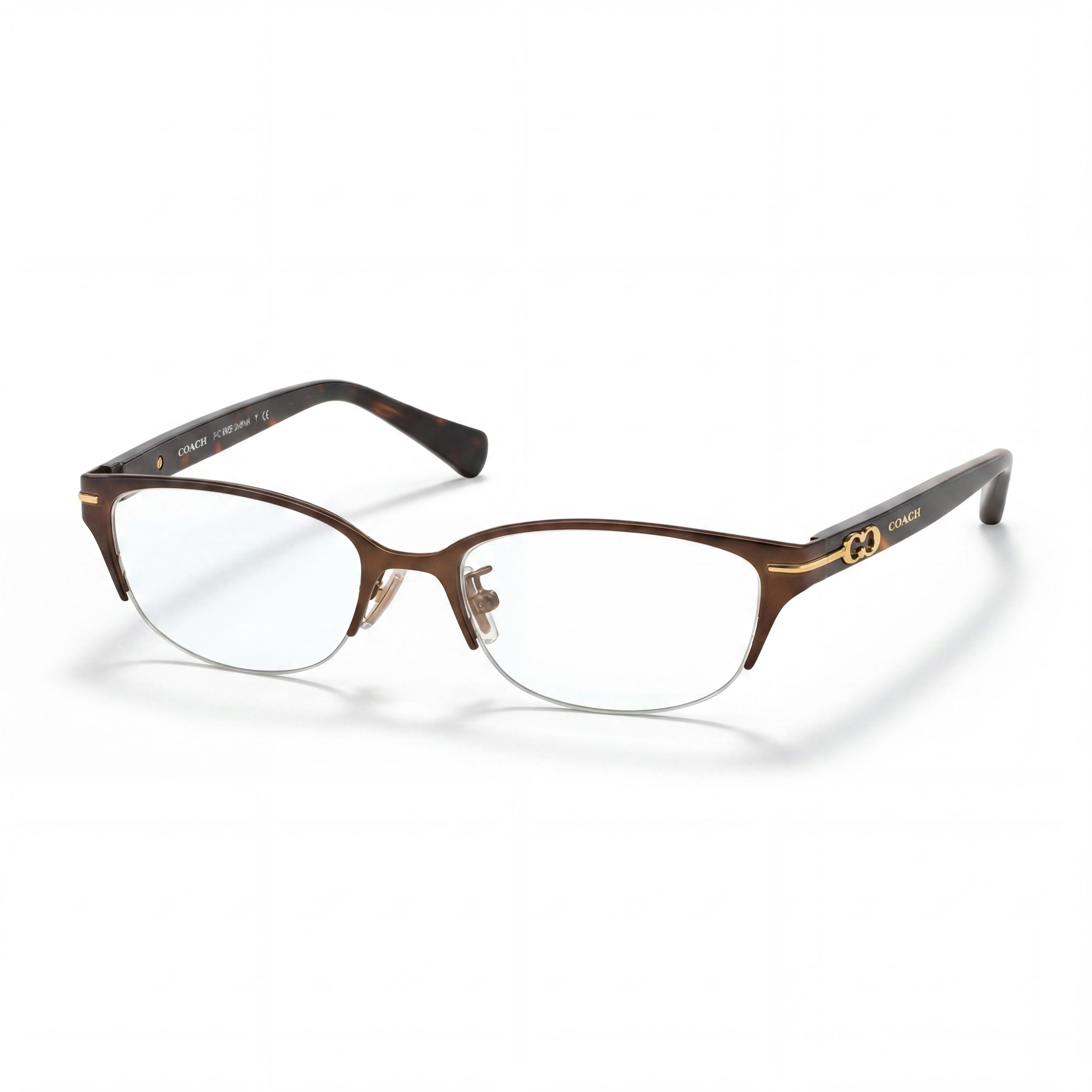 Gafas de Vista COACH Hc 5058 de Mujer Rectangulares Semial Aire en Marrón Oscuro Satinado Carey Oscuro de Compuesto de 49mm, Photo 1