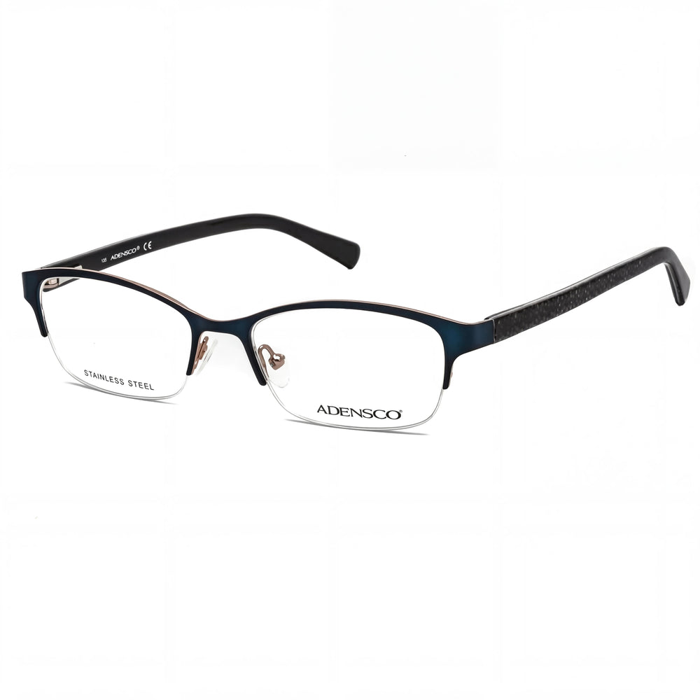 Adensco Adensco 200 Men's Metal Frame Non- Polycarbonate Optical Frames Satin Navy 52-17-135