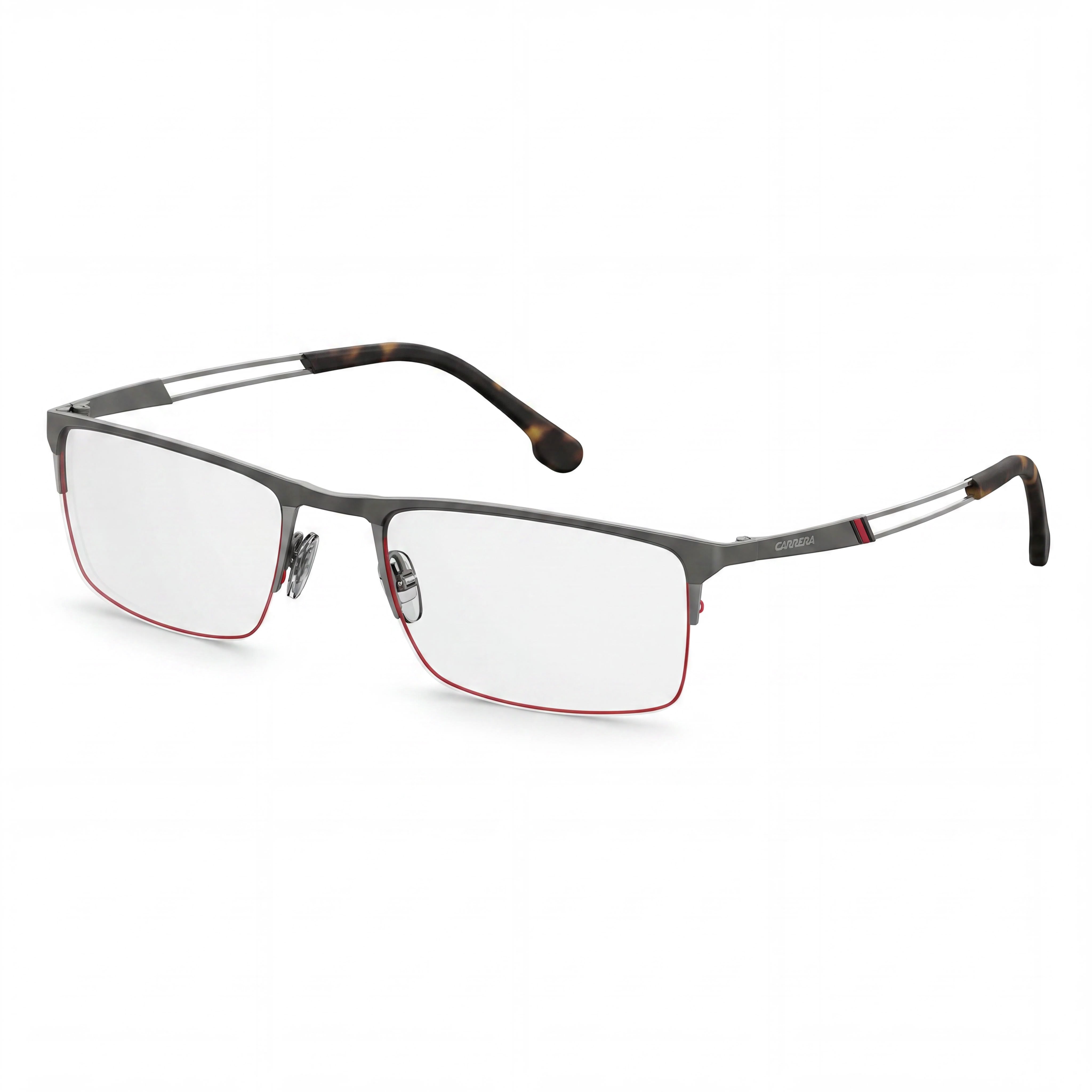 Carrera 8832 Unisex Titanium & Beta-Titanium Optical Eyeglasses with Semi-Matte Dark Ruthenium Frame 55mm, Photo 1
