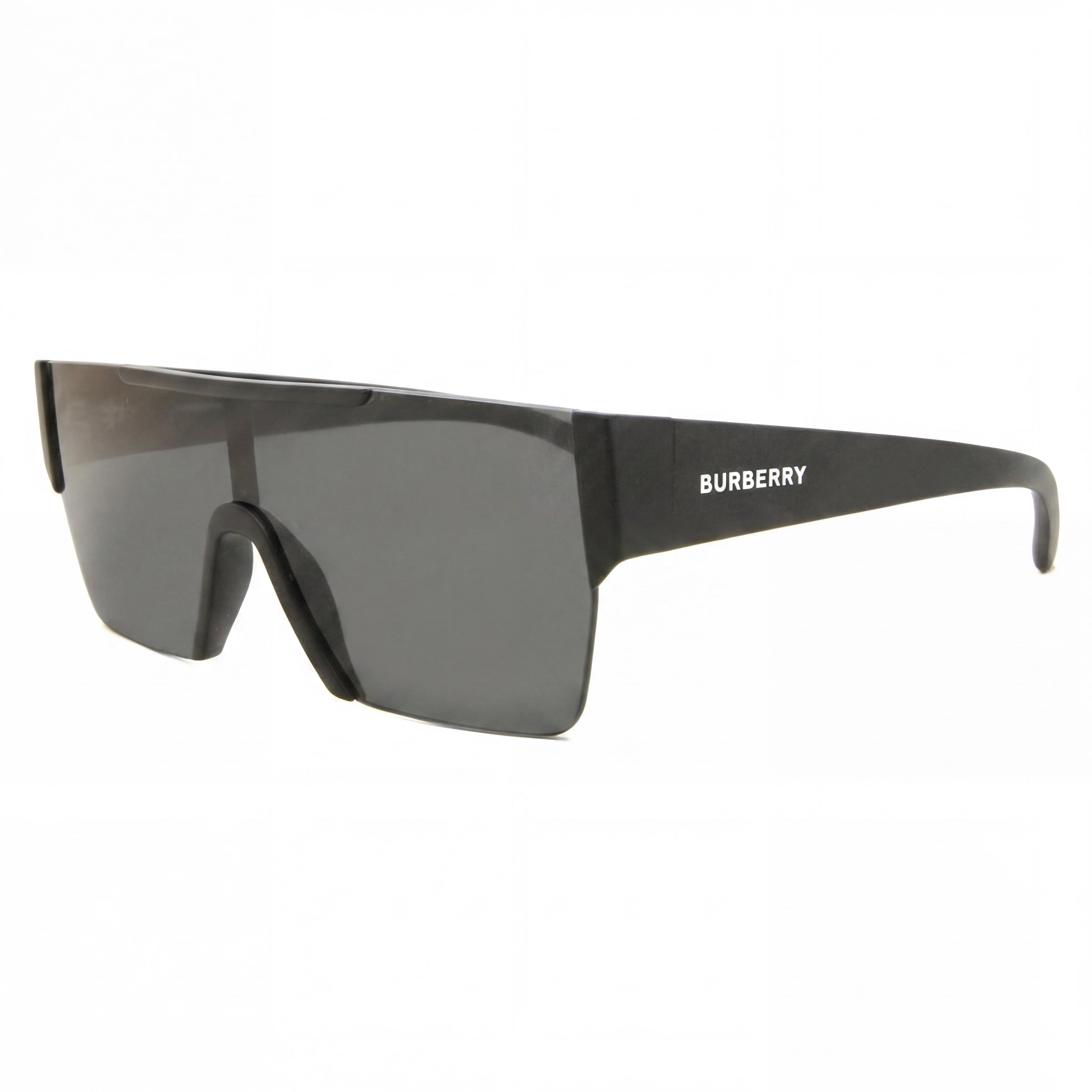 BURBERRY be 4291 Unisex Matte Black Plastic Gray Non-Polarized UV Protection Sunglasses 38mm, Photo 1
