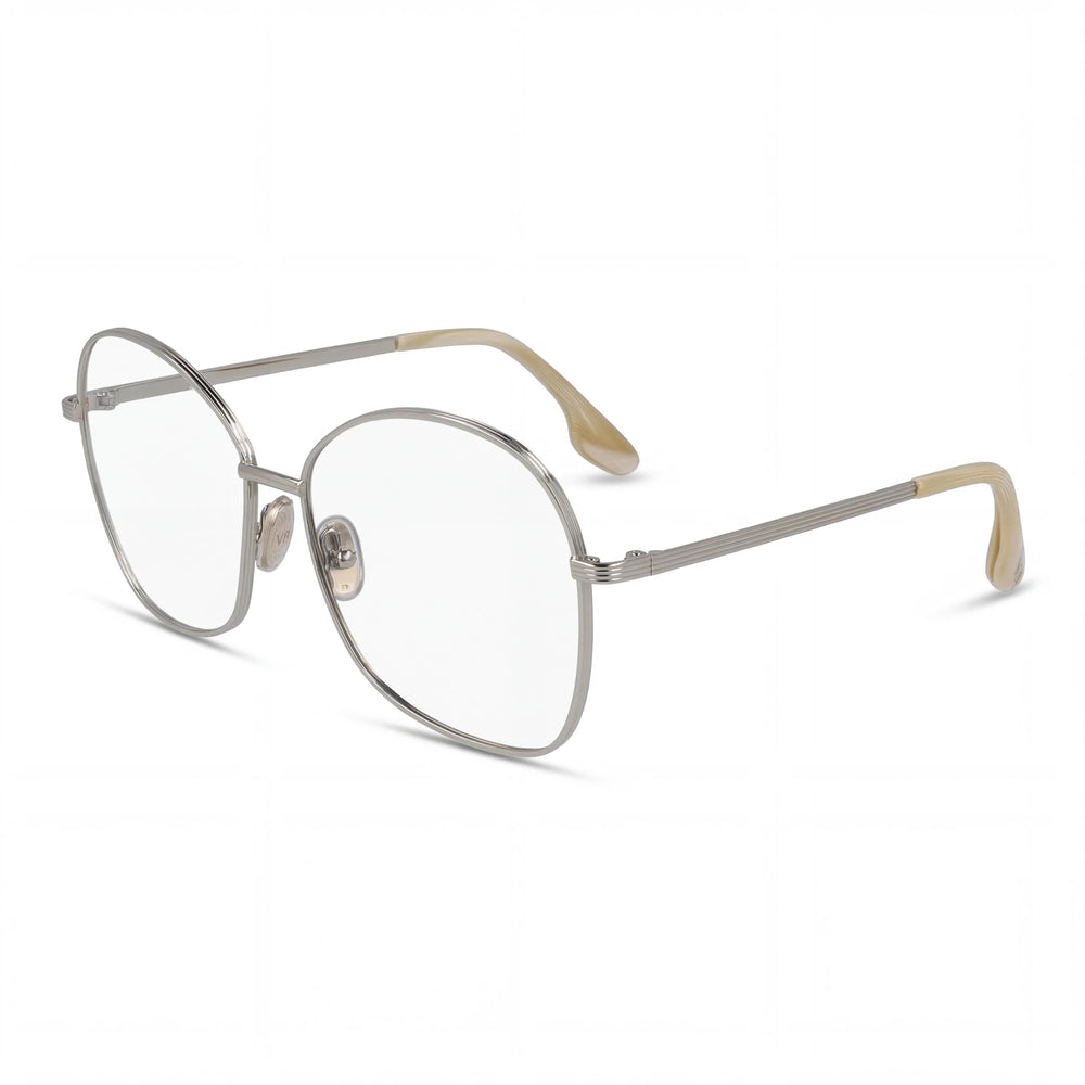 Victoria Beckham Vb220 Gafas para Hombre con Lentes y Montura Metálica en Oro Claro - 58mm