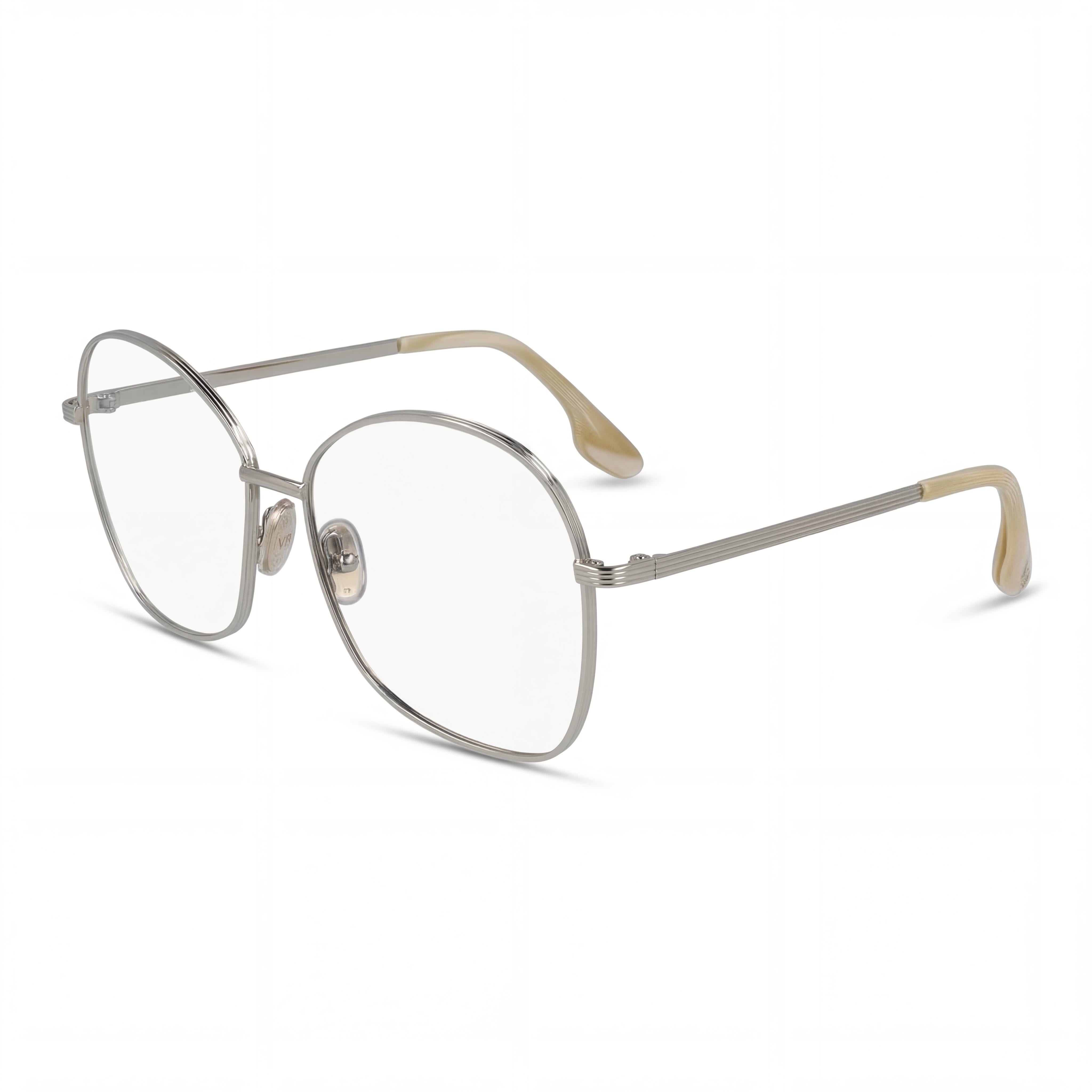 Victoria Beckham Vb220 Men's Eyewear with Lenses and Metal Frame in Light Gold - 58mm, Photo 1