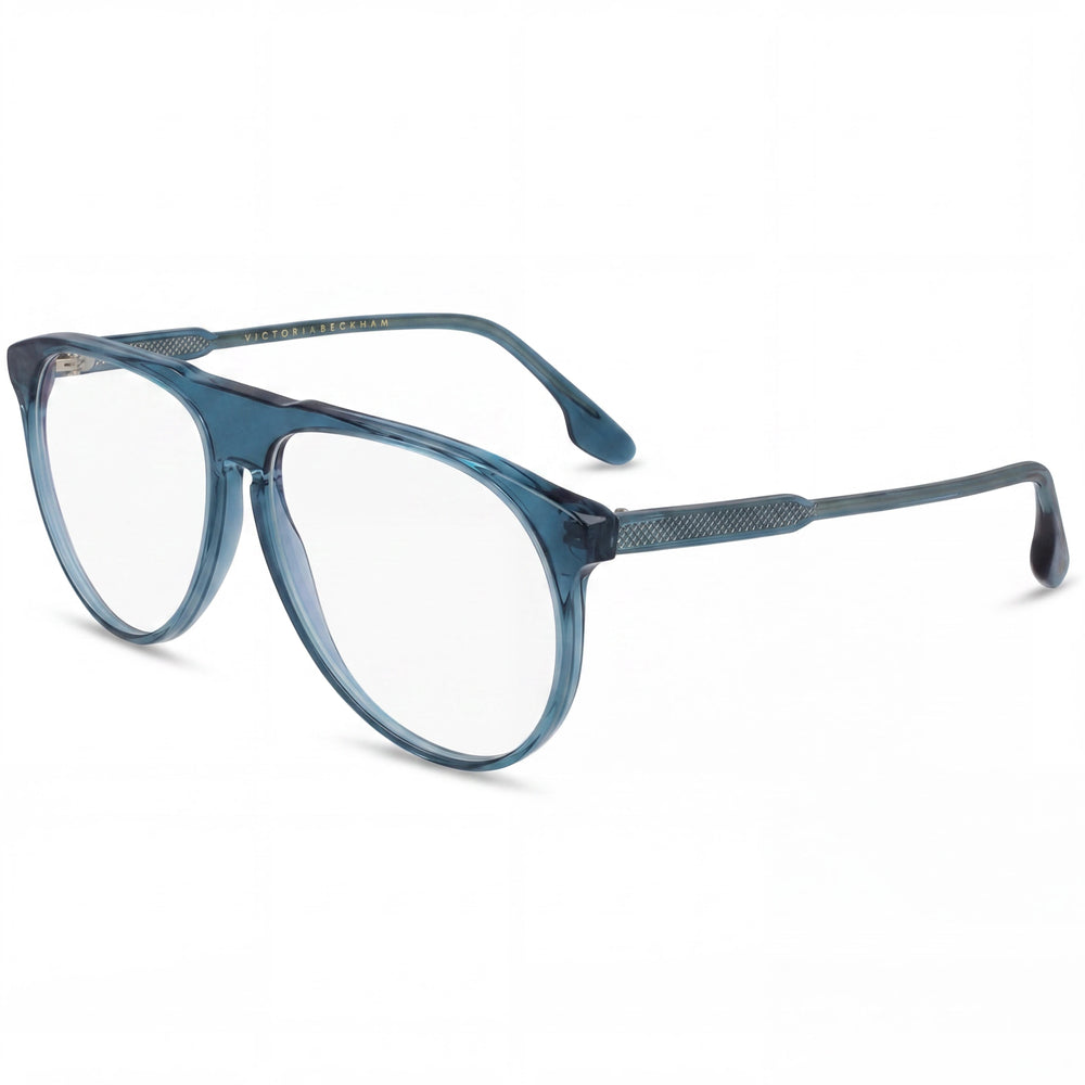 Victoria Beckham Vb2602, modelo de gafas para hombre con montura verde azulado y lentes de policarbonato, tamaño 58 mm