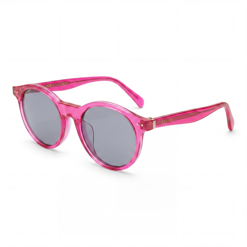 Celine CL40010U Unisex Composite Transparent Fuchsia Grey Lens UV Protection Sunglasses 50mm