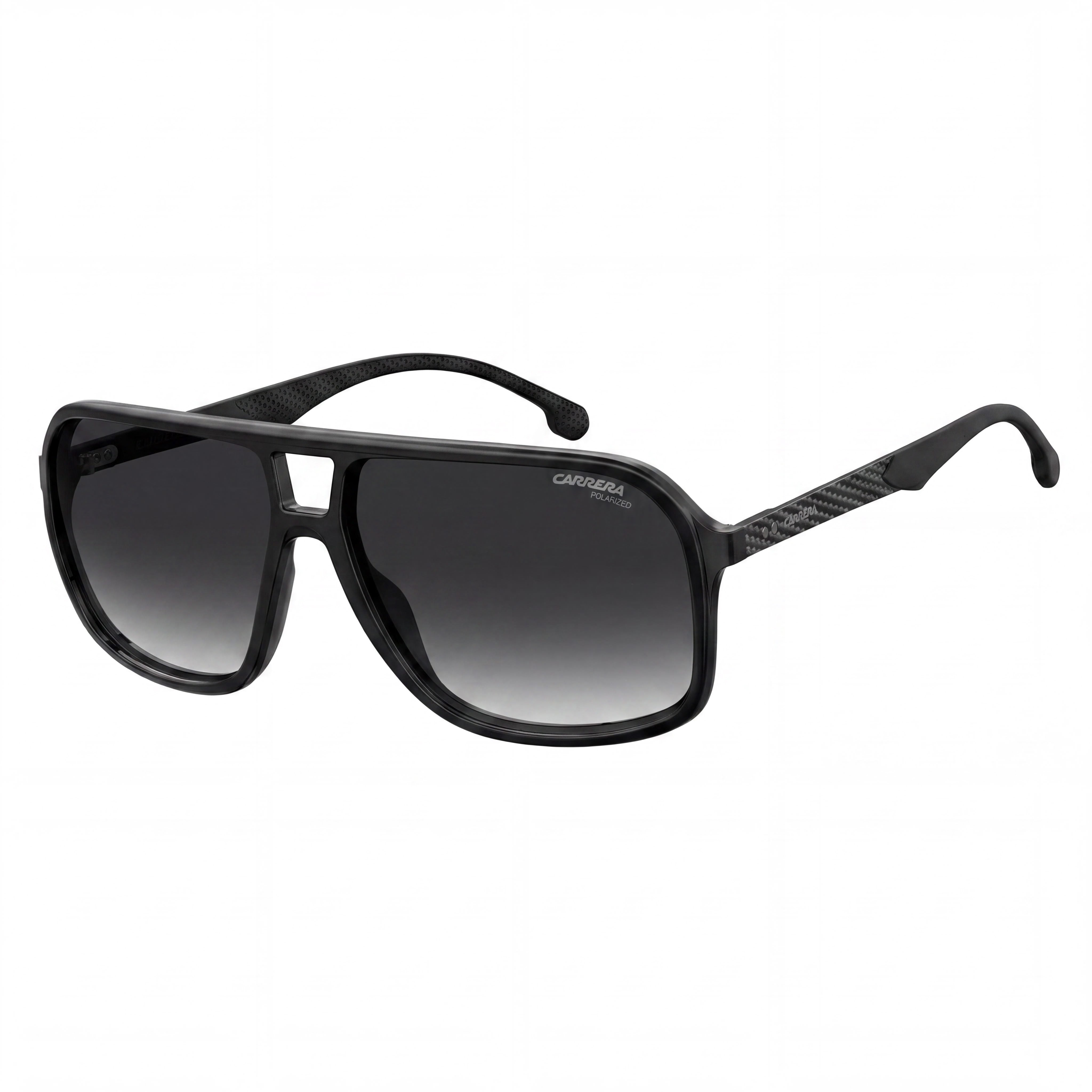 Carrera CARRERA 8035/S Men's Black Polyamide Pilot Dark Grey Shaded UV Protection Sunglasses 61mm, Photo 1