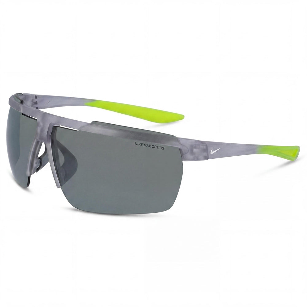 Nike Windshield CW4664 Unisex Rectangular Plastic Sunglasses UV Protection 75mm - Wolf Grey/White/Silver Flash