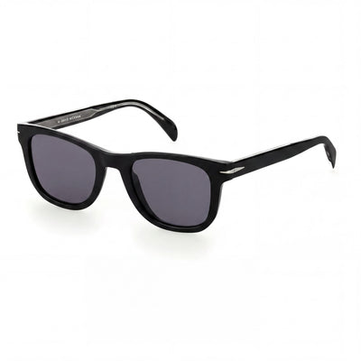 David Beckham Db 1006/S Men's Acetate Square Full Rim Black Grey Clip-on Polarized Sunglasses 50mm