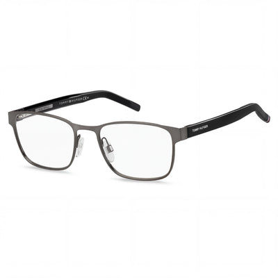 Tommy Hilfiger T. Hilfiger 1769 Men’s Stainless Steel Semi Matte Dark Ruthenium Rectangular Eyeglasses 55mm