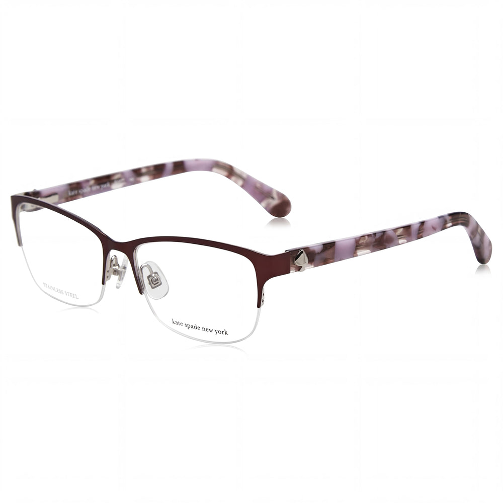 kate spade new york Marnie Unisex Violeta Aleación de acero Marco Lente de policarbonato Gafas de sol no polarizadas 53 mm