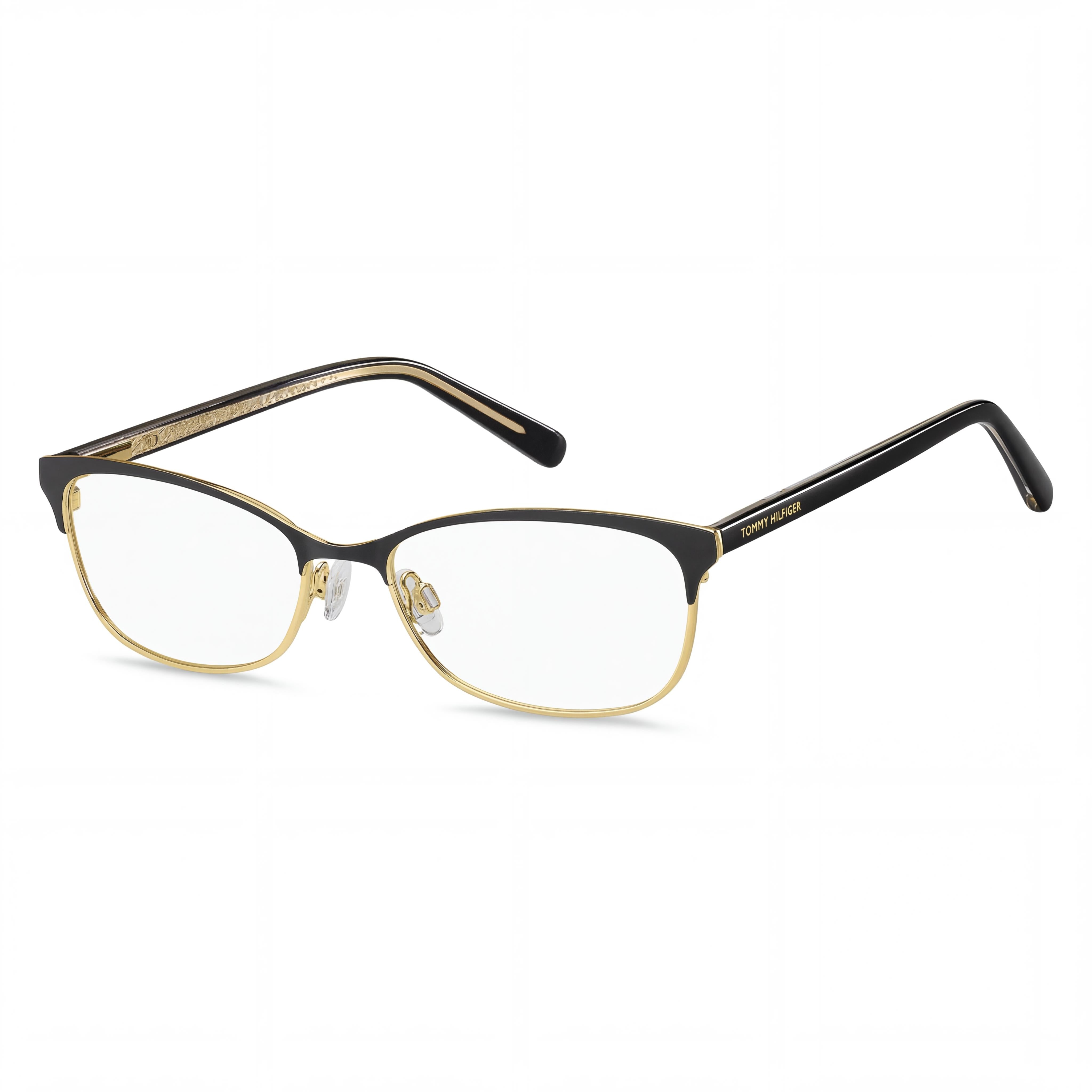 Tommy Hilfiger Th 1777 Gafas de sol clásicas de acero de aleación con cristales negros para mujer de 52 mm, Photo 1