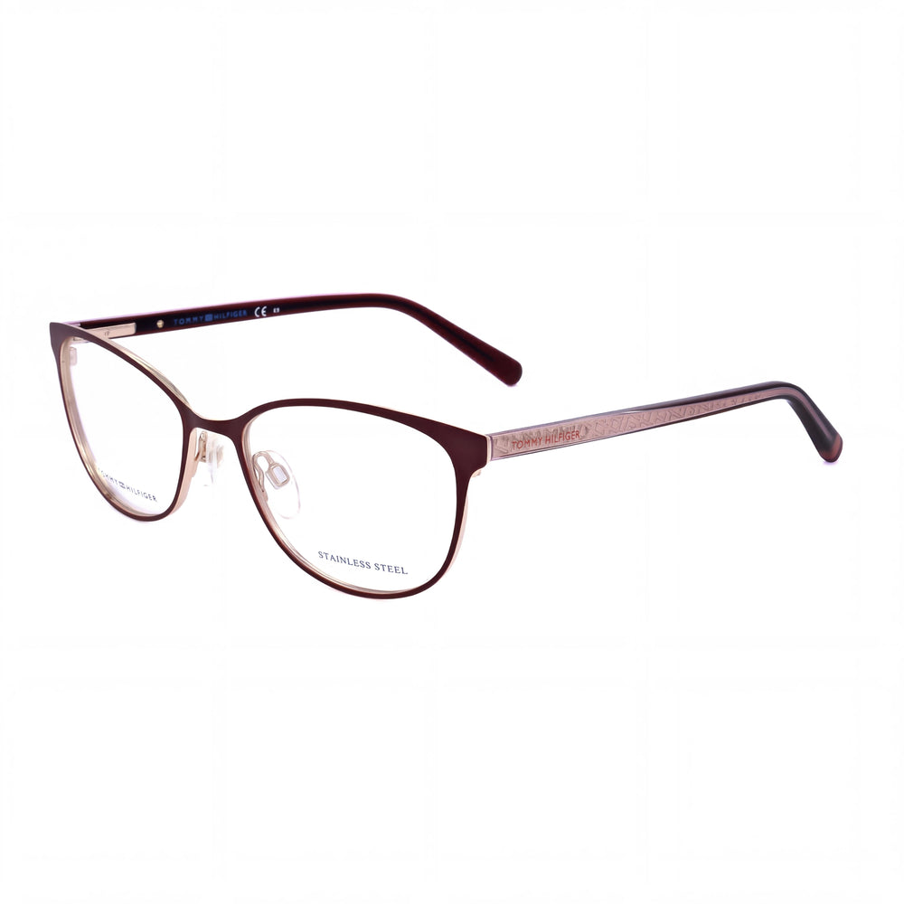 Tommy Hilfiger T. Hilfiger 1778 Women's Black Crystal Stainless Steel Acetate Non-Polarized Eyeglasses 53mm