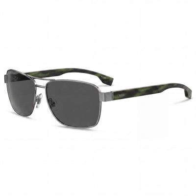 Gafas de sol de hombre Hugo Boss BOSS 1240/S clásicas con montura de aleación de rutenio oscuro y protección UV de 60 mm