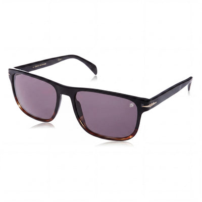 Gafas de sol David Beckham DB 1060/S unisex con montura de plástico y lentes de policarbonato no polarizadas de cuerno negro de 57 mm