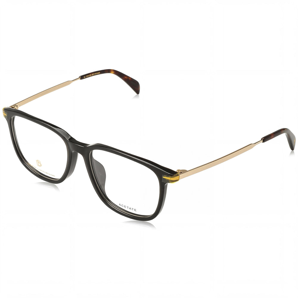 Gafas David Beckham Db 7074/F para hombre con montura de plástico y lentes de policarbonato, negro dorado, lente de 55 mm