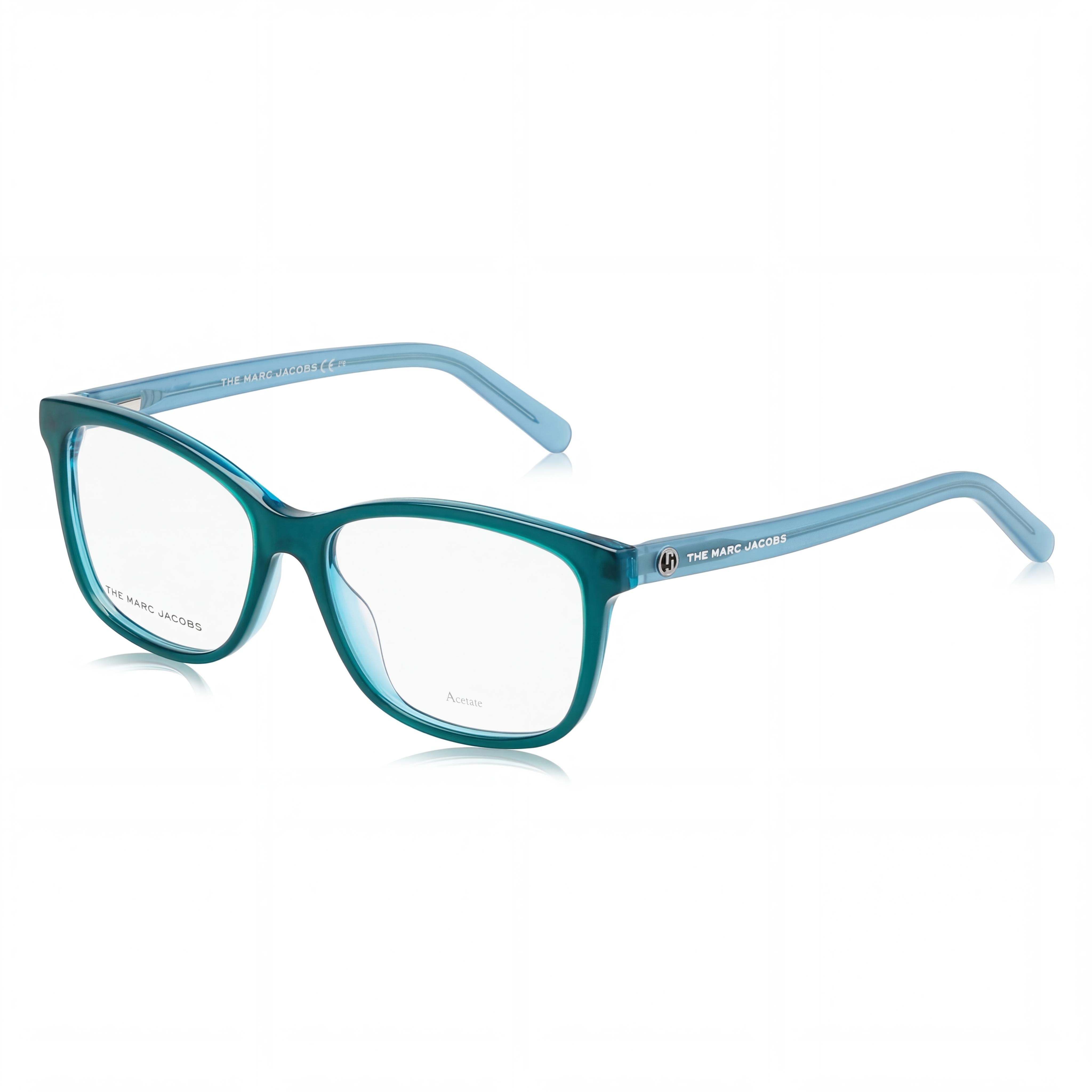 Marc Jacobs Comtemporary Marc 558 Women's Green Azure Acetate Polycarbonate Eyeglasses 53mm Lens Width, Photo 1