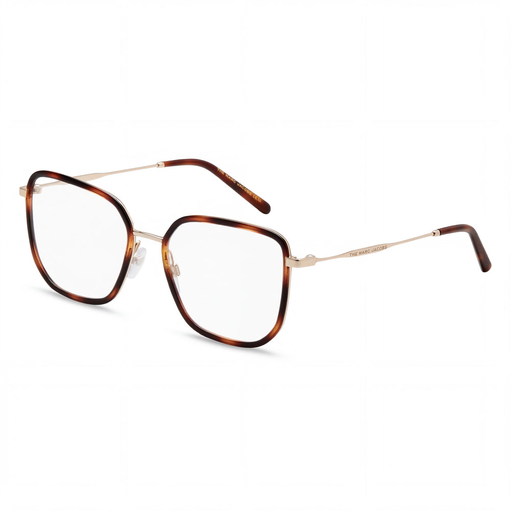 Montura de gafas ópticas para mujer Marc Jacobs Marc 537, fabricadas en acero aleado en color Habana, 53 mm