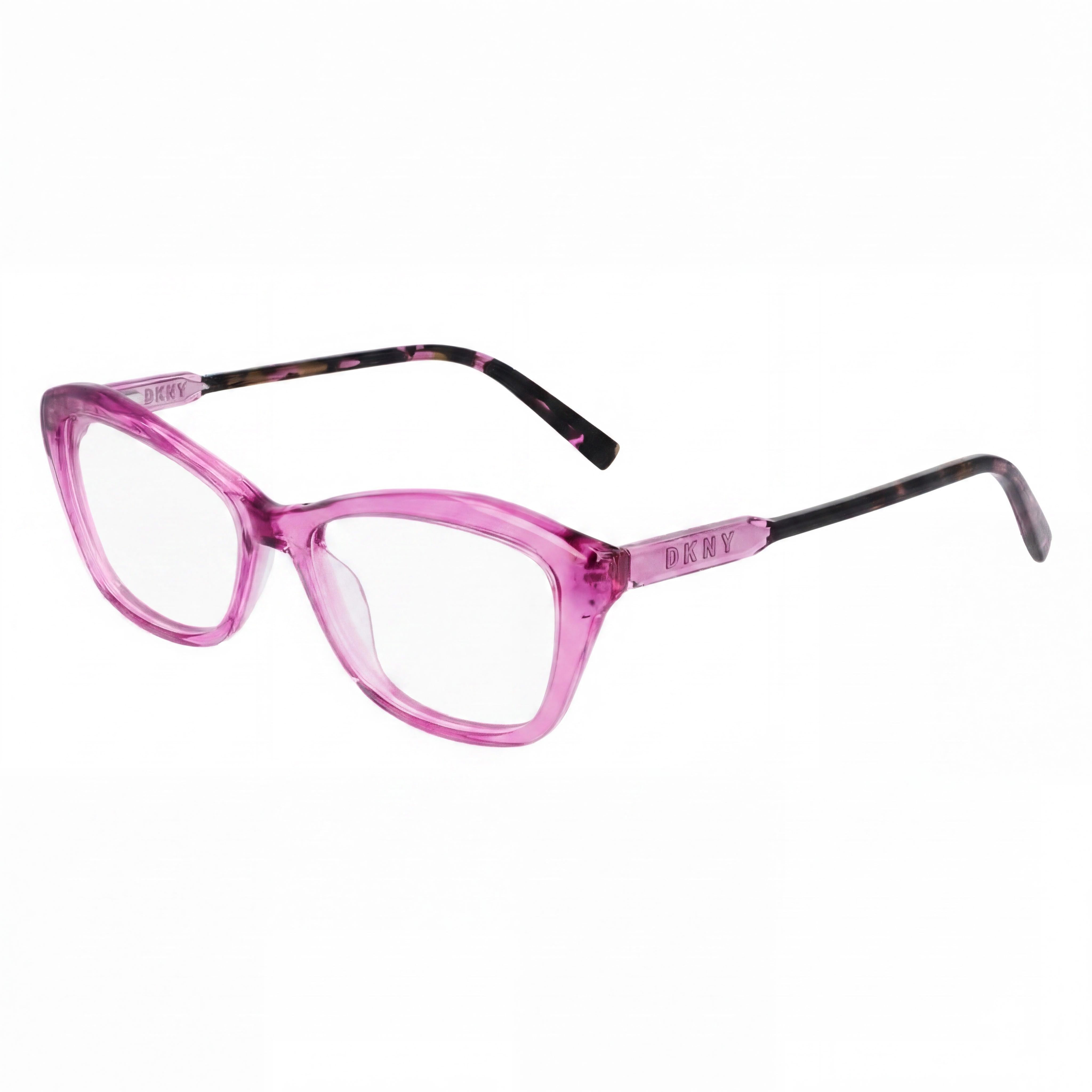 DKNY Dk5042 Women's Acetate Eyeglasses Frame in Crystal Orchid with 53mm Lens Width and 16mm Bridge, Photo 1