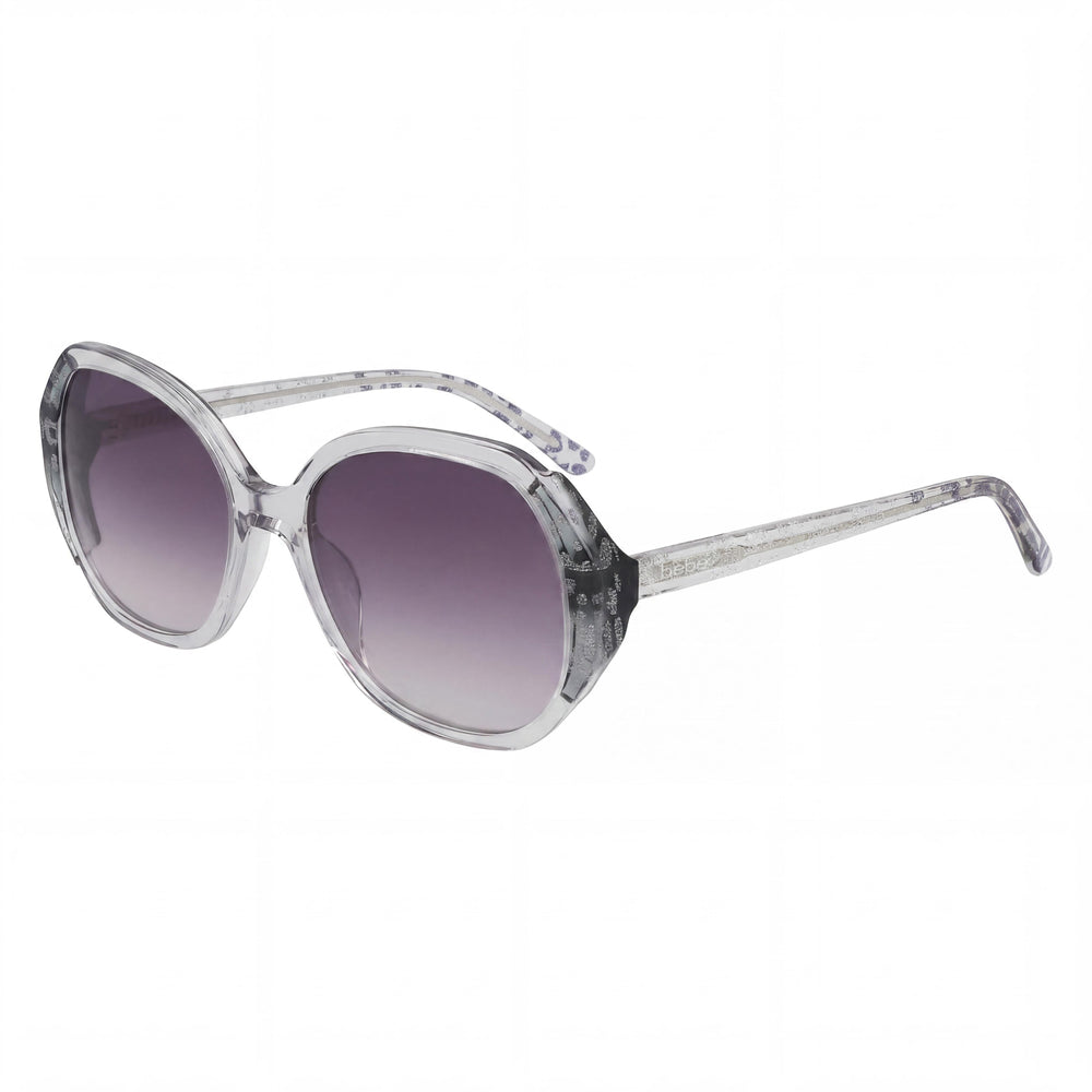 bebe Bb7245 Women's Plastic Frame Grey Animal UV Protection Eyeglasses 54mm Lens Width 18mm Bridge 140mm Temple