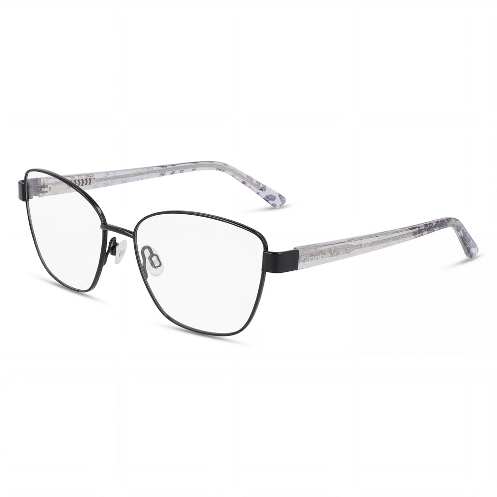 Montura de Gafas Metálicas Negras Azabache para Hombre bebe Bb5209 con Cristales de Demostración de Policarbonato Transparente Lente de 52 mm, Puente de 16 mm, Patilla de 135 mm