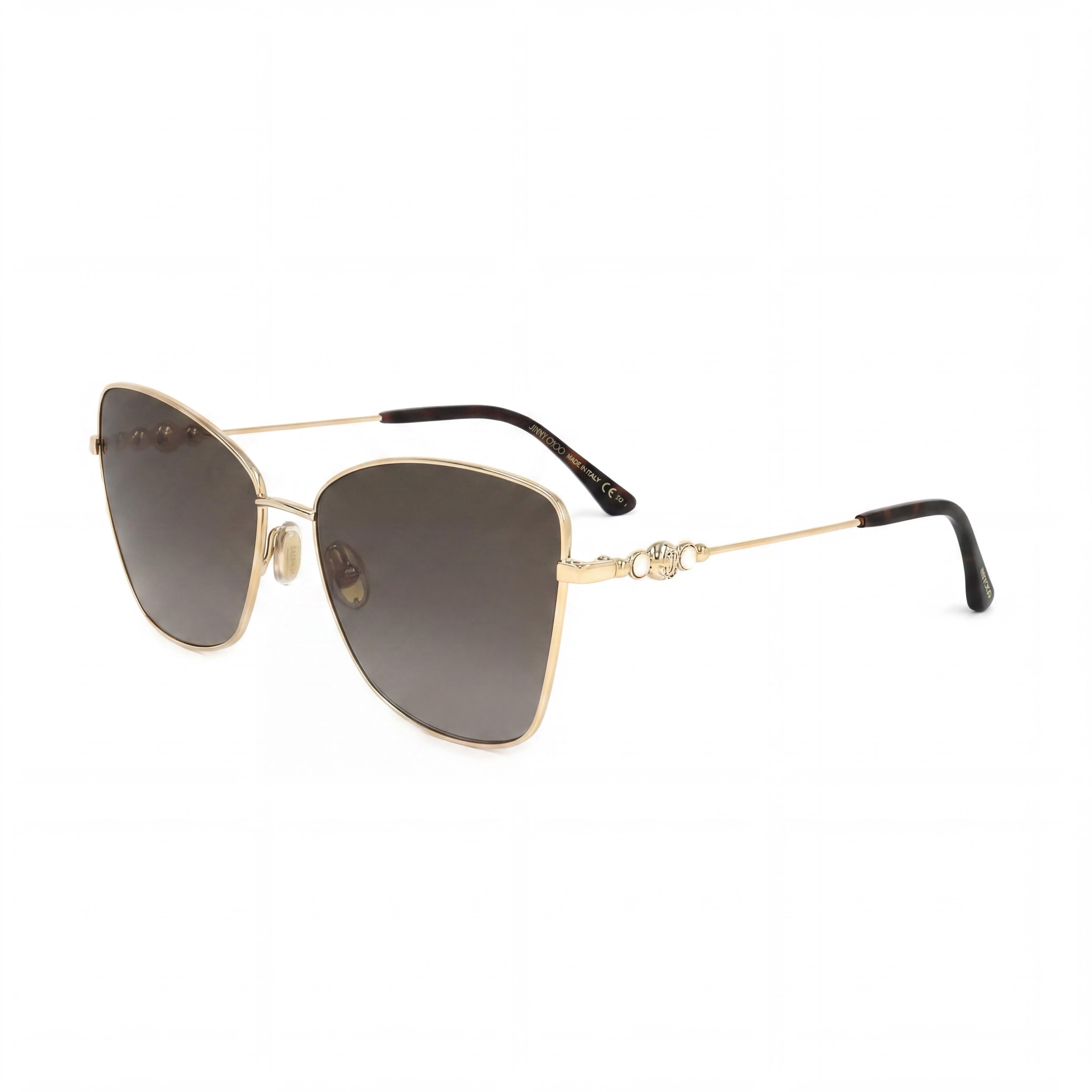 JIMMY CHOO Classic Women's Rose Gold Acetate 100% UV Protection Sunglasses Lens Width 7mm Bridge Width 1mm Temple Length 4mm, Photo 1