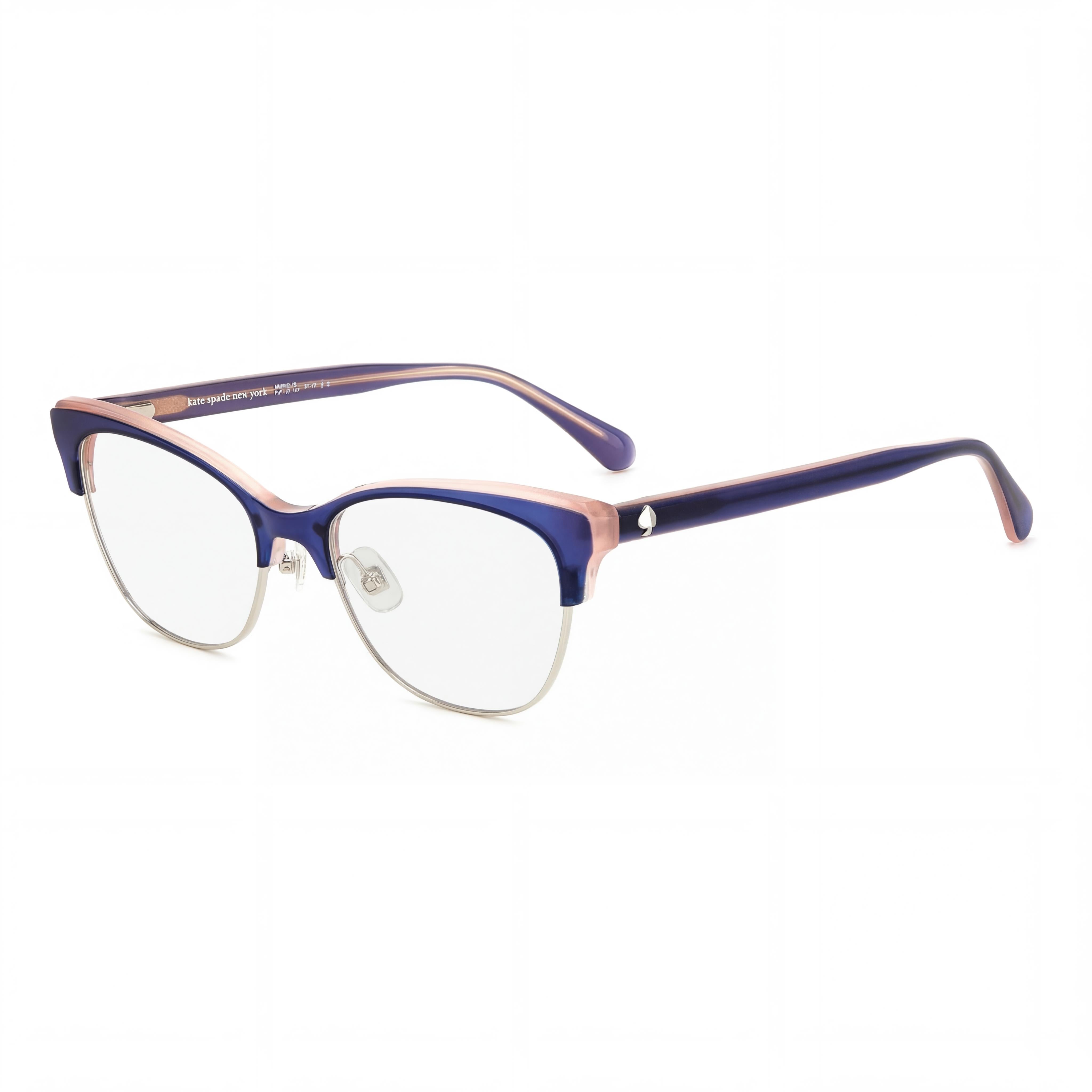 kate spade new york Classic Women's Blue Plastic Frame Blue Polycarbonate Lens Non-Polarized Sunglasses 51mm, Photo 1