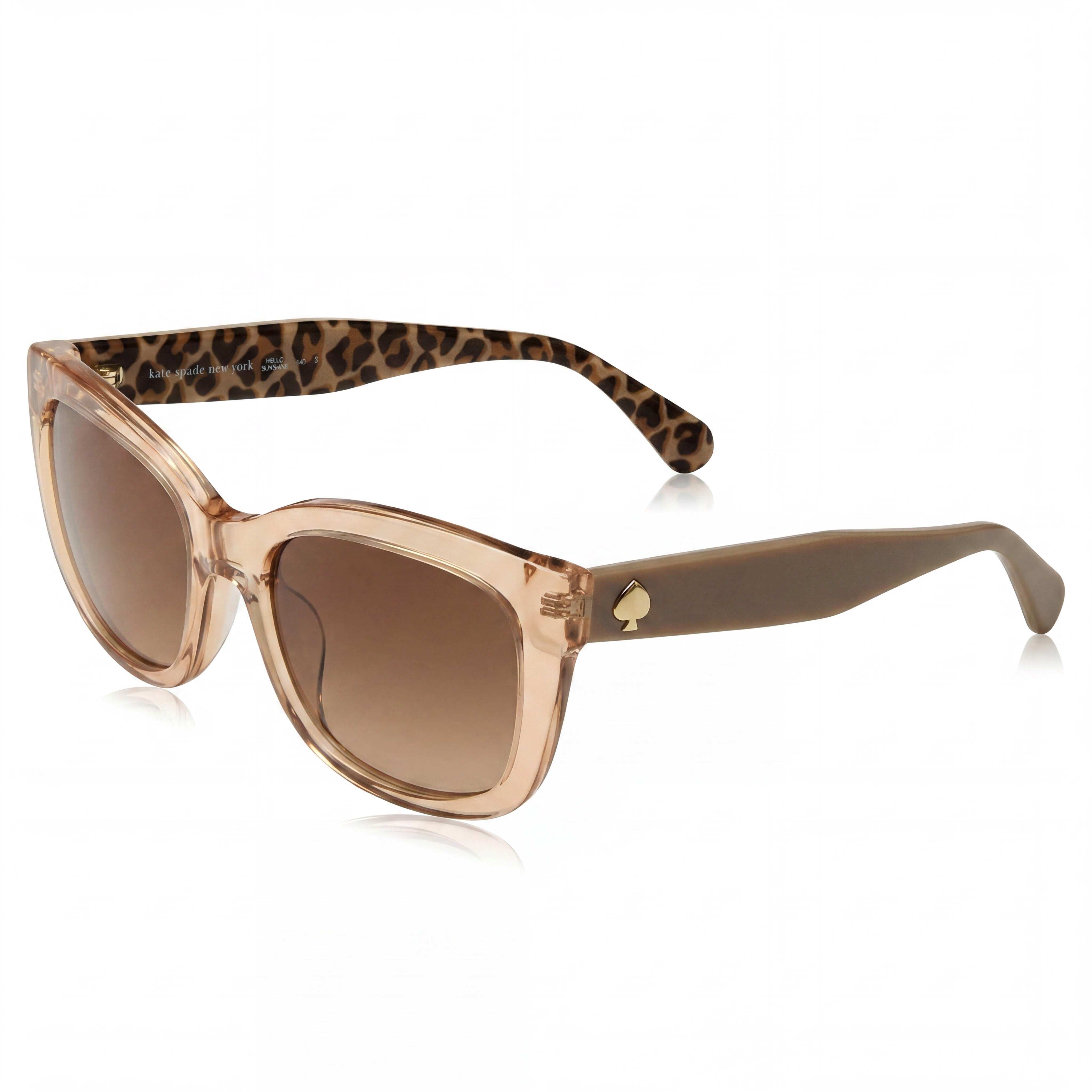 Gafas de sol Kate Spade New York Tammy/S para mujer, transparentes, beige y marrón, de acetato, cuadradas, con degradado marrón y protección UV, 53 mm, Photo 1