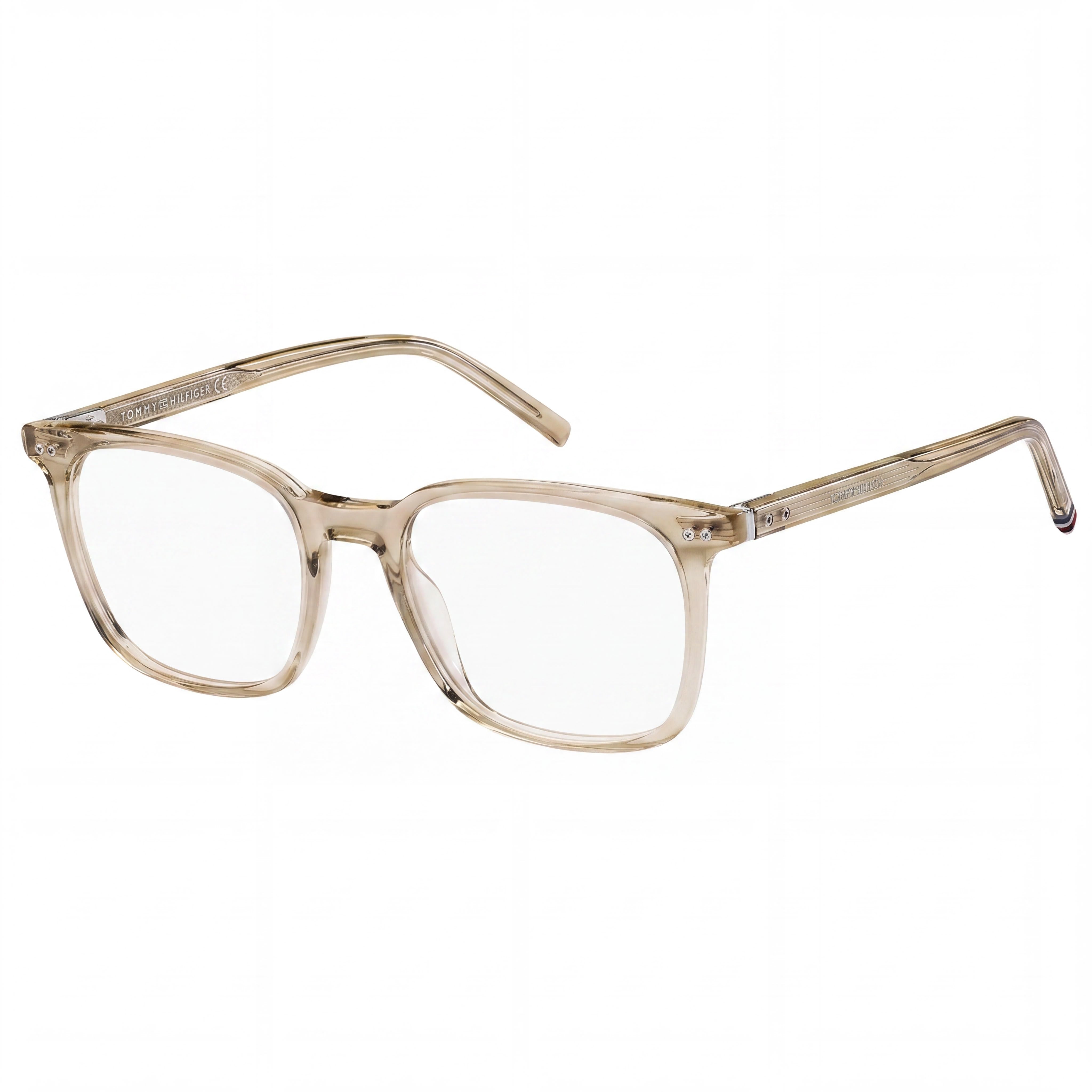 Tommy Hilfiger Th 1942 Men’s Modern Acetate Frame Non-Polarized Polycarbonate Lenses Beige Sunglasses 52mm, Photo 1