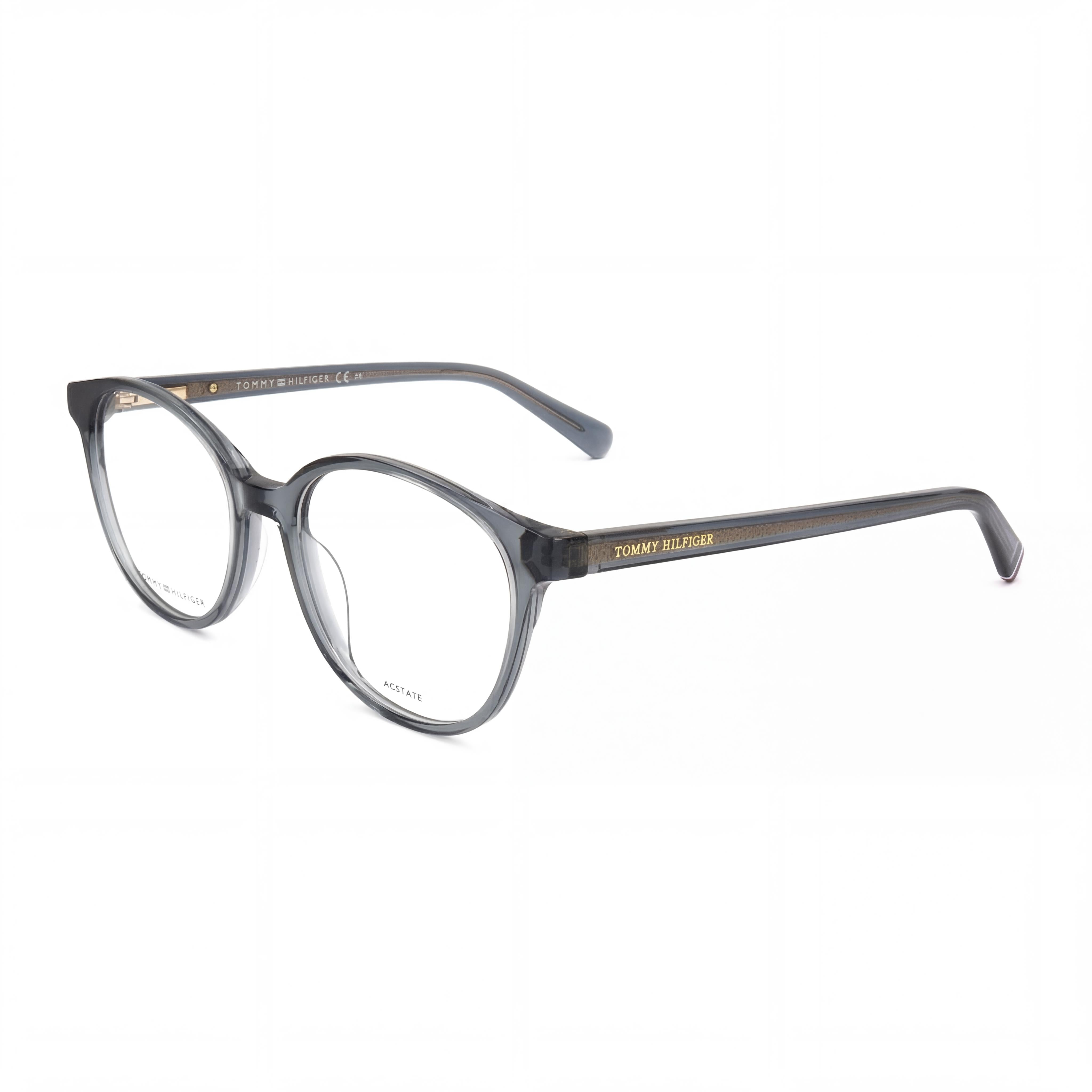 Tommy Hilfiger Modern Women's Eyewear featuring Acetate Grey Frame and Polycarbonate Lenses, 51mm, Photo 1