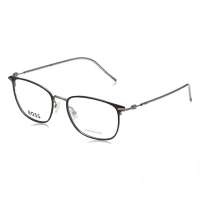 Hugo Boss 1431 Unisex Casual Polarized Alloy Steel Sunglasses Matte Black Dark Ruthenium 52mm