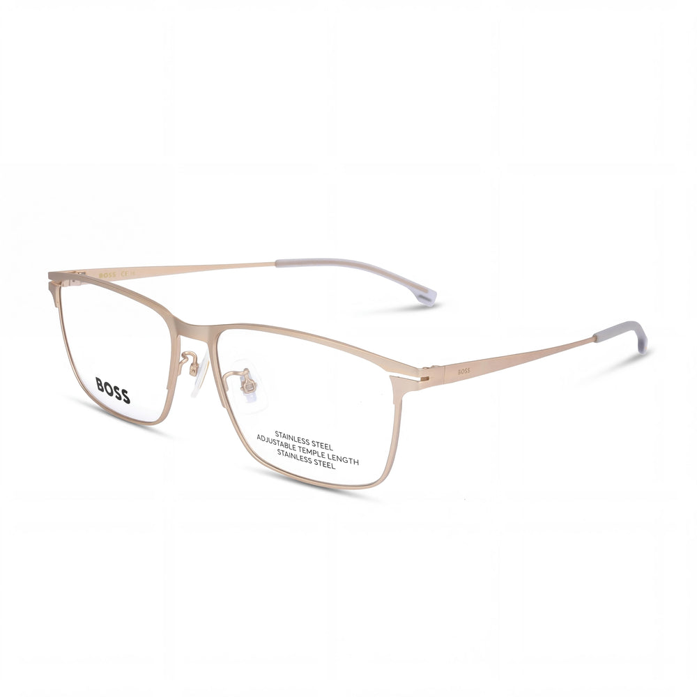 Hugo Boss Rectangular Optical Frames Boss 1467/f Unisex Metal Matte Gold with Lenses, 40mm