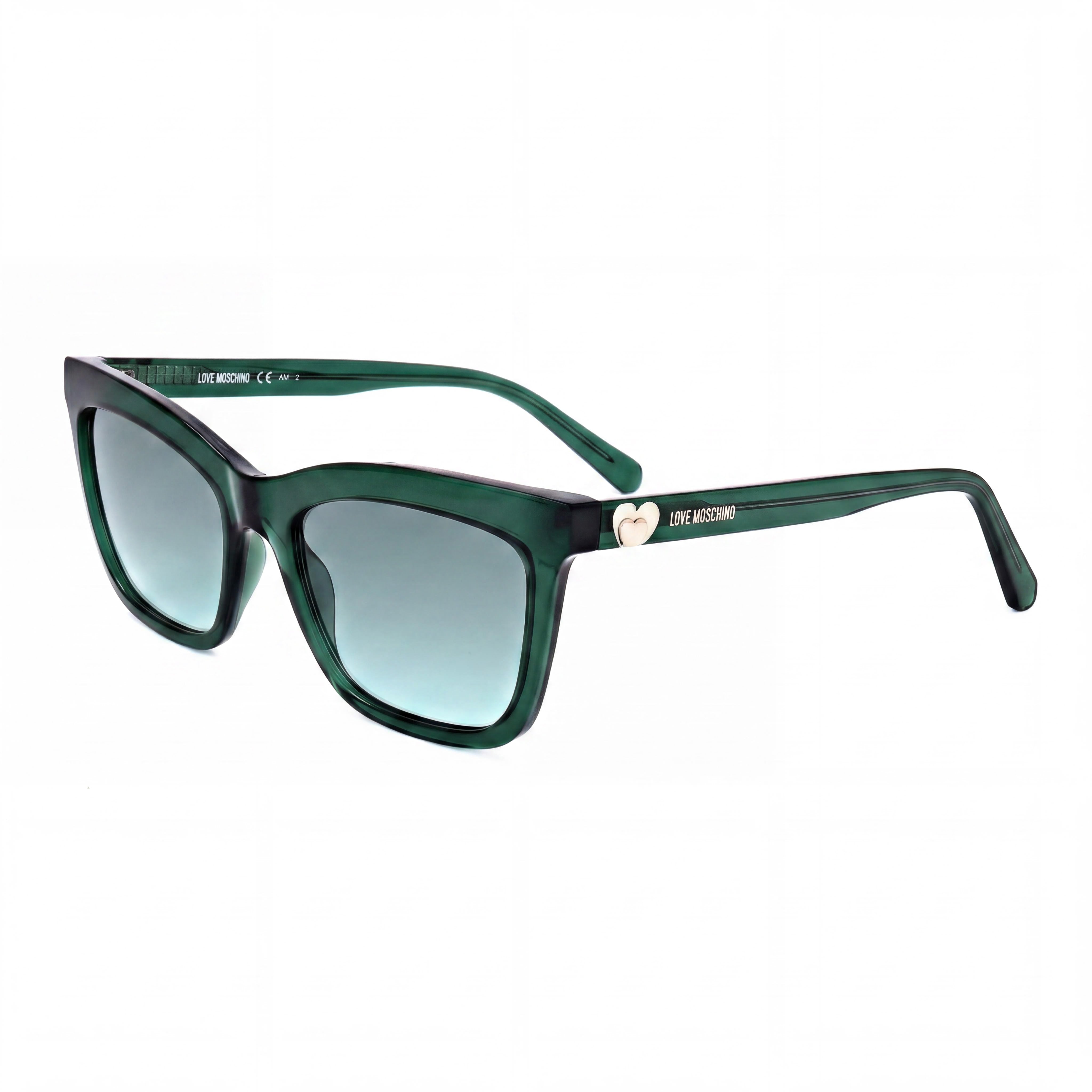 Gafas de sol Moschino Mol057/s informales para mujer con montura de propionato verde EQ y protección UV de 54 mm, Photo 1