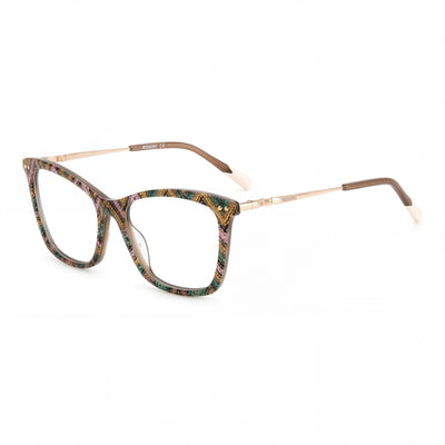 M Missoni Modern Sunglasses for Women, featuring a Pattern Multic Acetate Frame and Polycarbonate Lenses, 53mm