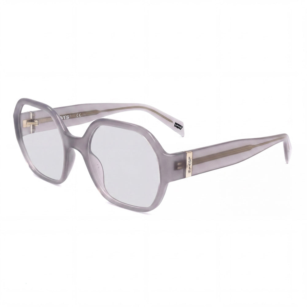 Gafas de sol unisex modernas Levi's con montura de acetato y lentes de policarbonato con protección UV, gris, 52 mm