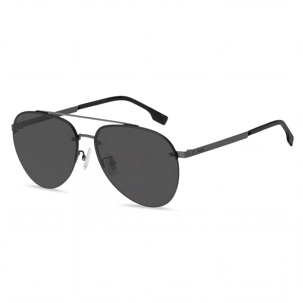 HUGO BOSS Boss 1537/f/sk Modern Metal Dark Ruth Black Unisex Sunglasses 62mm