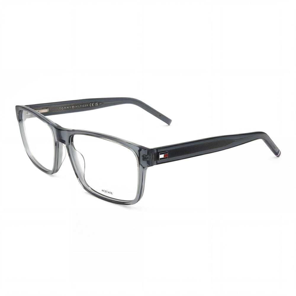 Tommy Hilfiger Modern Men's Sunglasses with Grey Acetate Frame and Grey Polycarbonate Lenses 57-17-145