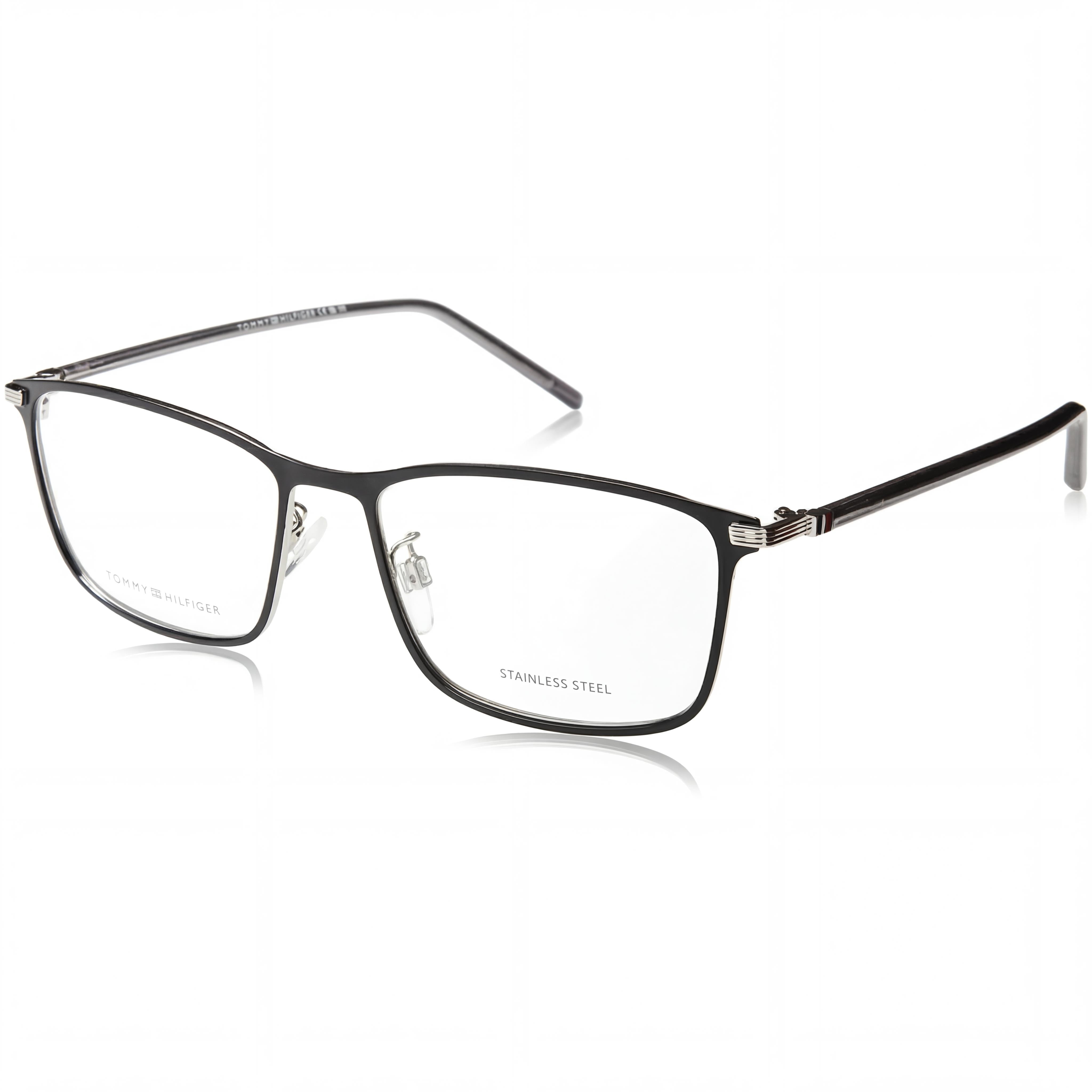 Gafas Tommy Hilfiger Modern Unisexo de Montura de Acero de Aleación de Paladio Negro con Lentes de Policarbonato de 54 mm, Photo 1
