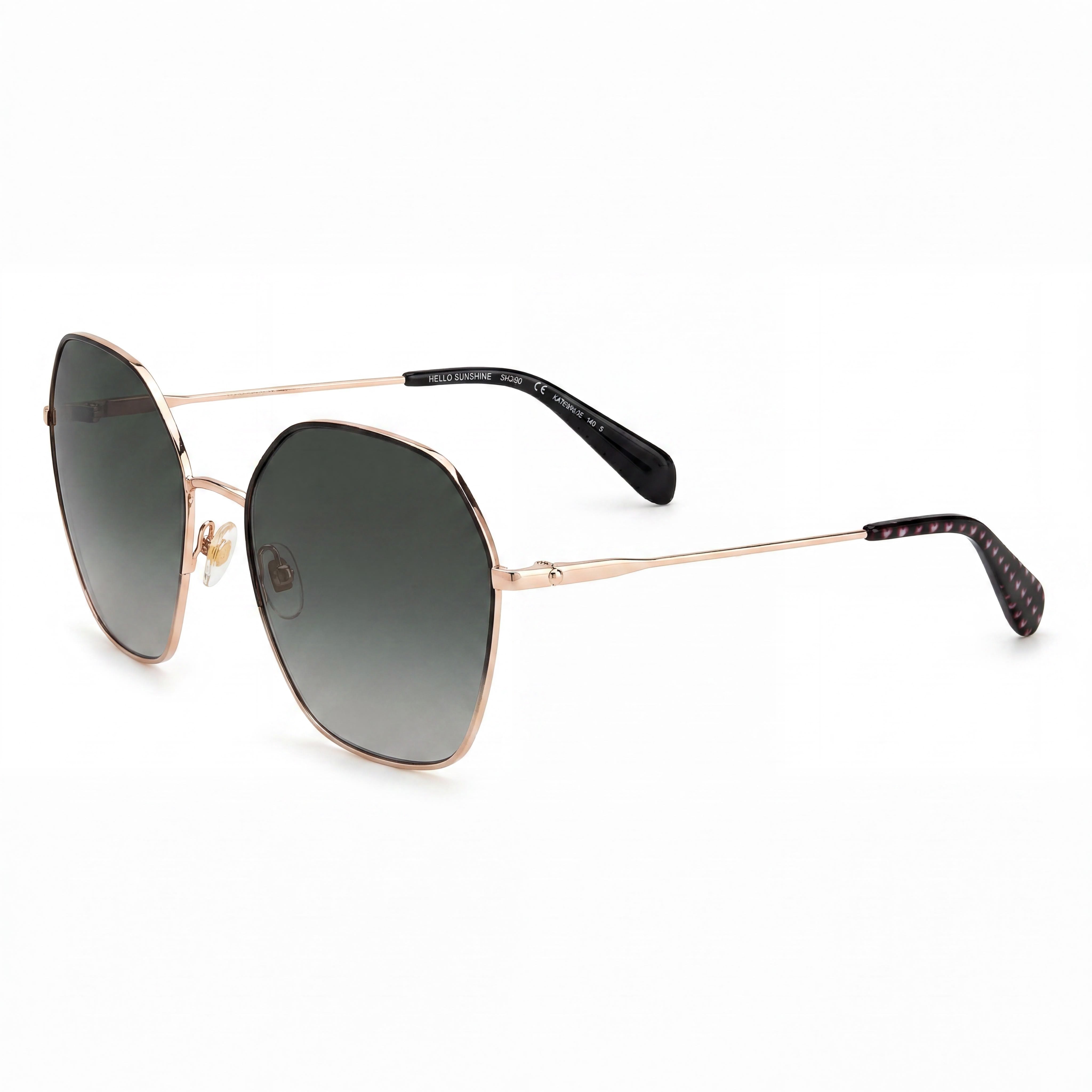 kate spade new york Gafas de sol de mujer de temporada en oro, azul y marrón, de acero inoxidable, con protección UV, de 57 mm, Photo 1