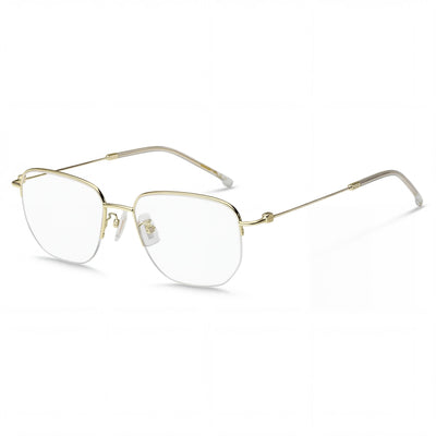 Gafas de sol informales unisex Hugo Boss, aleación de acero dorado, lentes de policarbonato no polarizadas, ancho de lente de 54 mm, puente de 18 mm