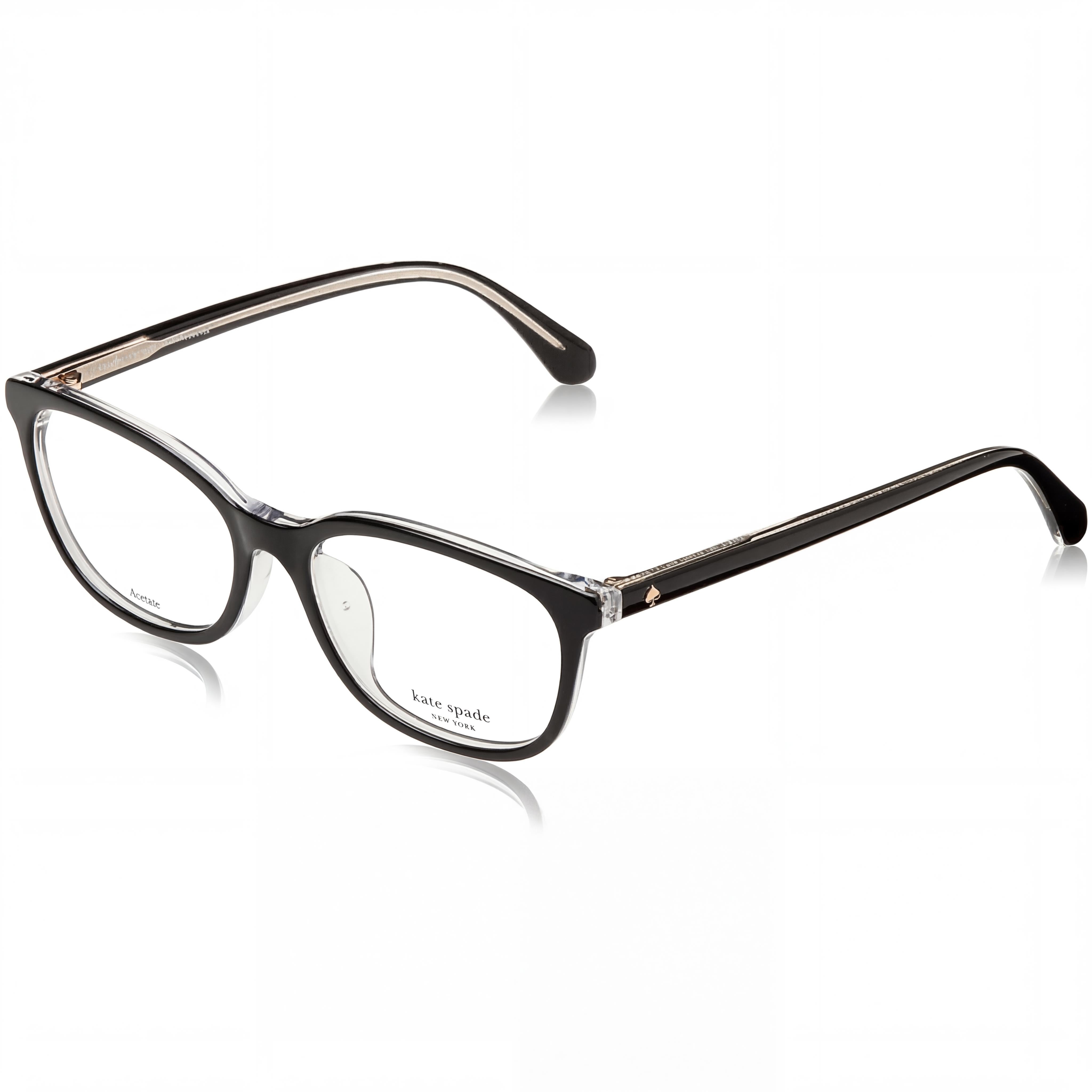 Kate Spade New York Haisley/F Unisex Eyewear with Multicolored Frame and White Glass Lenses, Photo 1