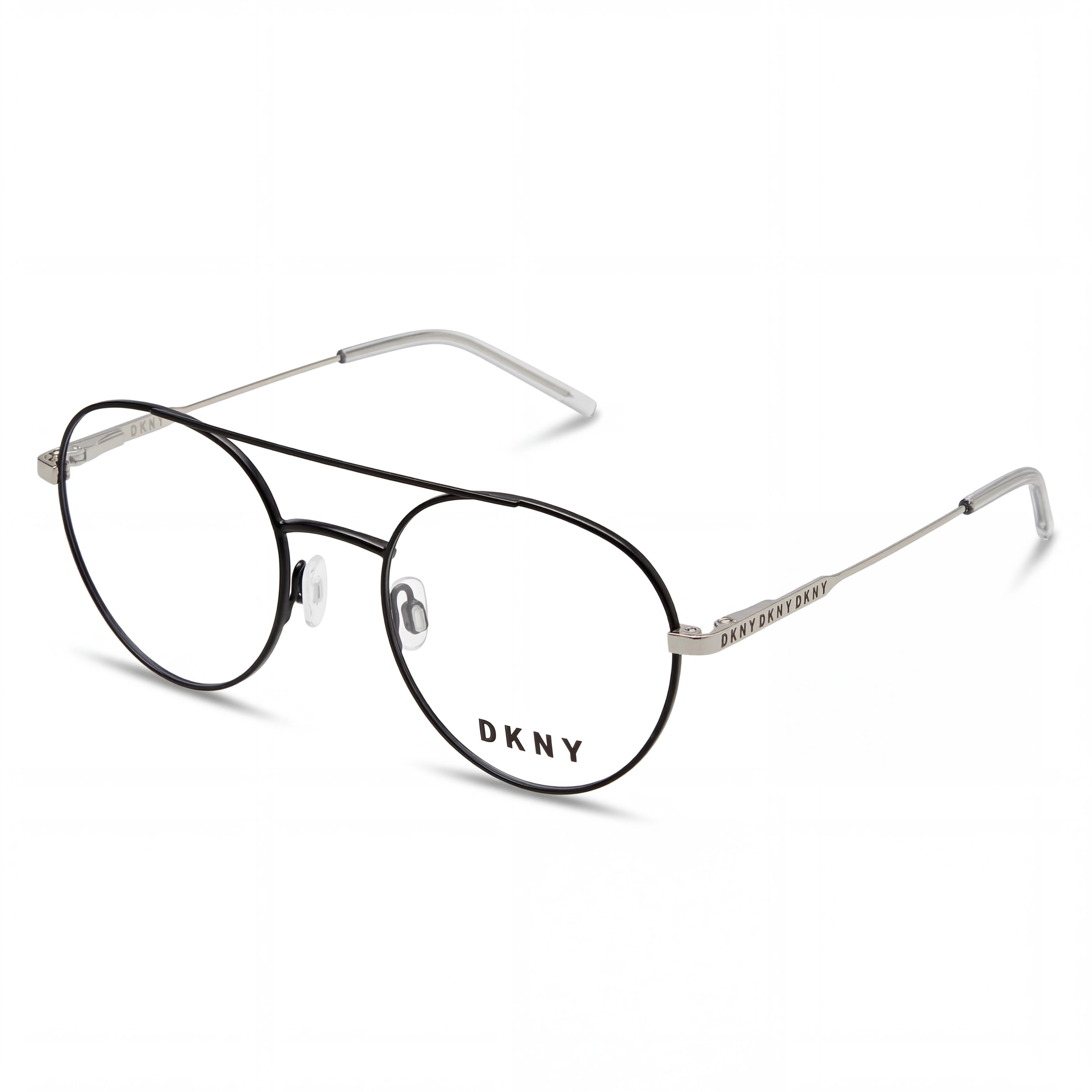 Gafas DKNY para mujer modernas DK1025 con montura de aleación de acero y cristales oro rosa marrón, tamaño 51 mm, Photo 1