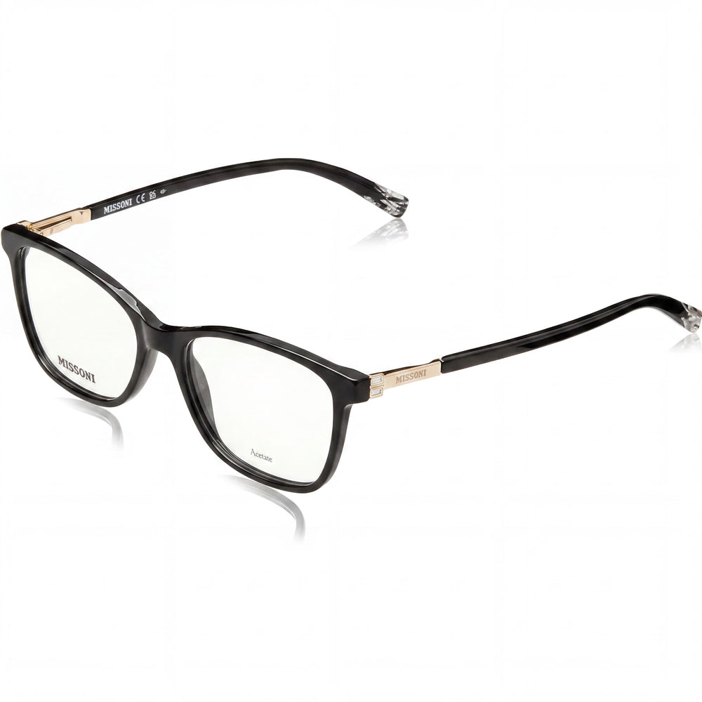 M Missoni Gafas para mujer de acetato negro con lentes de policarbonato no polarizadas 53