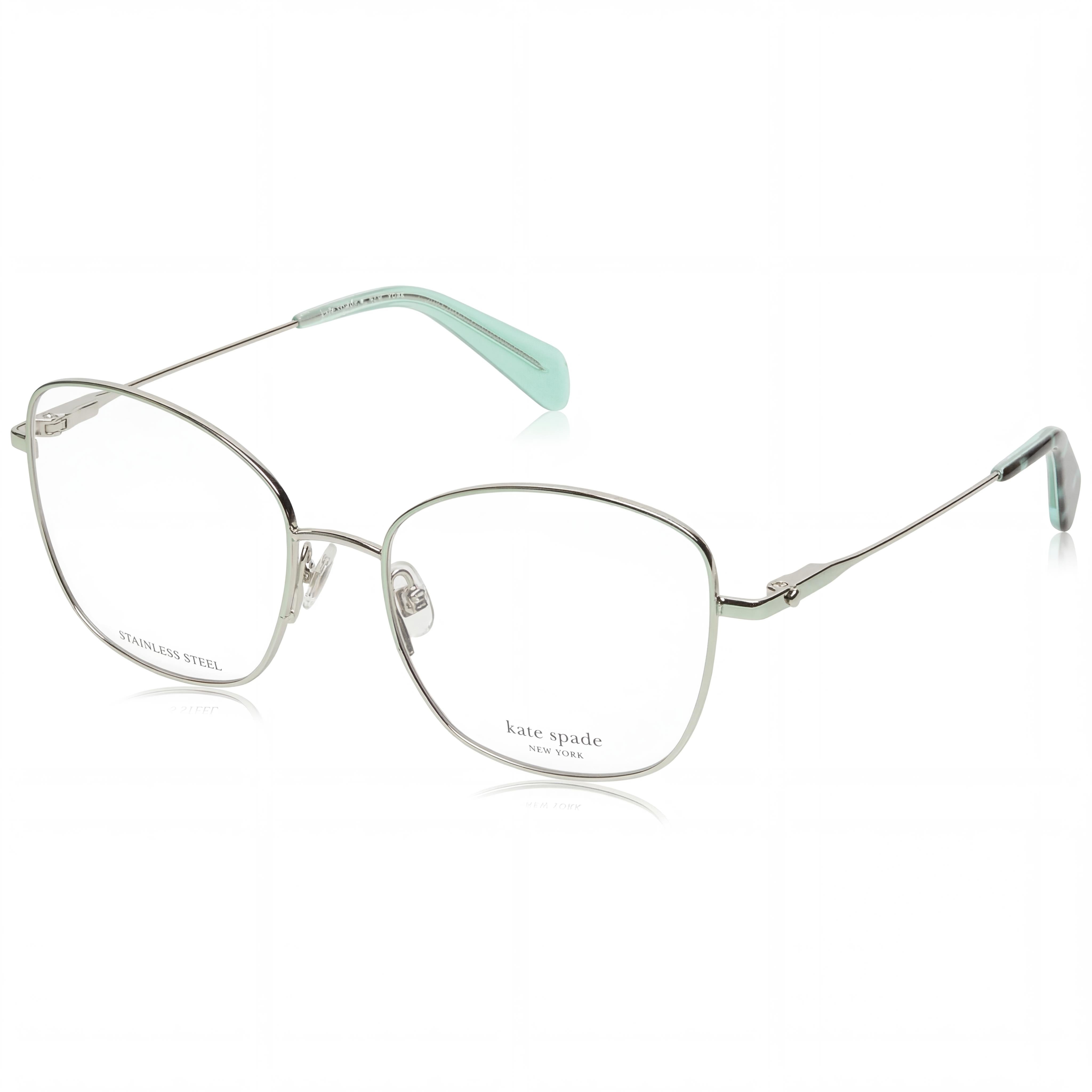 kate spade new york Gafas de aleación de paladio y acero, con protección UV y sin polarizar, modernas, para mujer, 53-17-140, Photo 1