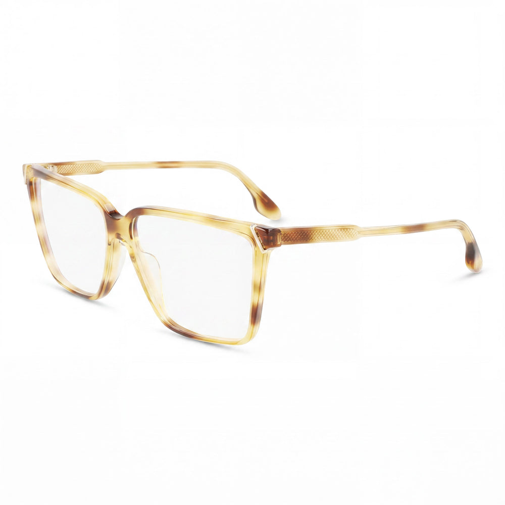 Victoria Beckham Modern VB2633 Men's Sunglasses with Blonde Havana Acetate Frame and Polycarbonate Lenses 56mm