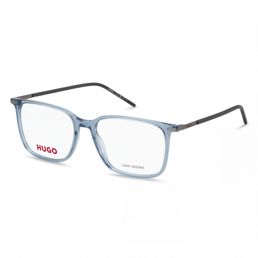 Gafas de sol HUGO Modern Hg 1271 para hombre con montura de magnesio azul y lentes de policarbonato, ancho de lente: 52 mm