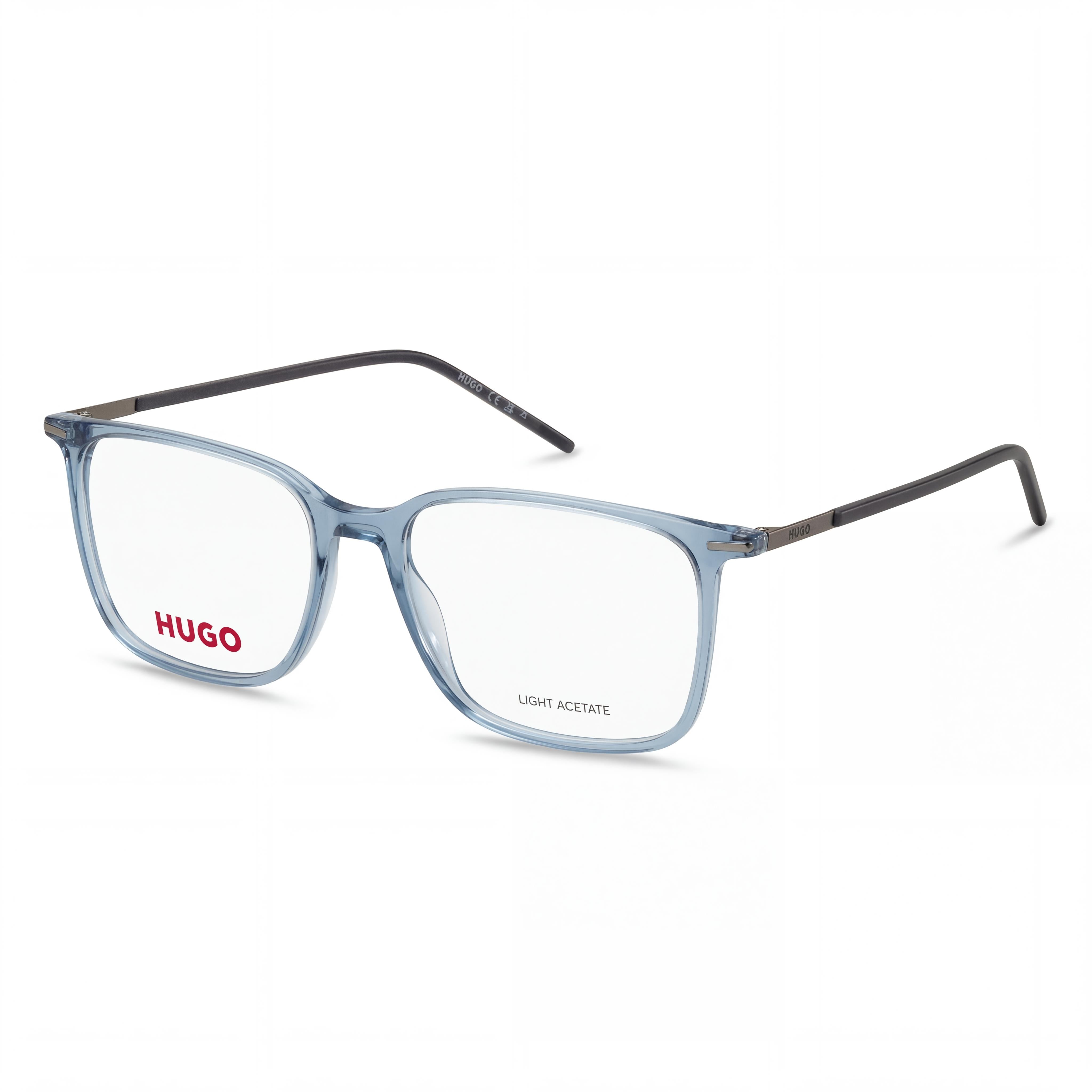 HUGO Modern Hg 1271 Men's Sunglasses with Blue Magnesium Frame and Polycarbonate Lenses, Lens Width 52mm, Photo 1