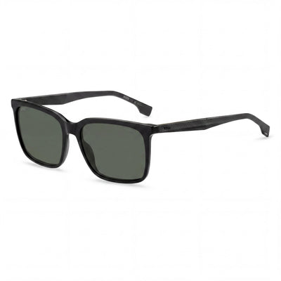 HUGO BOSS Tech & Innovation BOSS 1579/S Men's Rectangular Acetate Blue Brown Frame Brown Lens UV Sunglasses 57mm