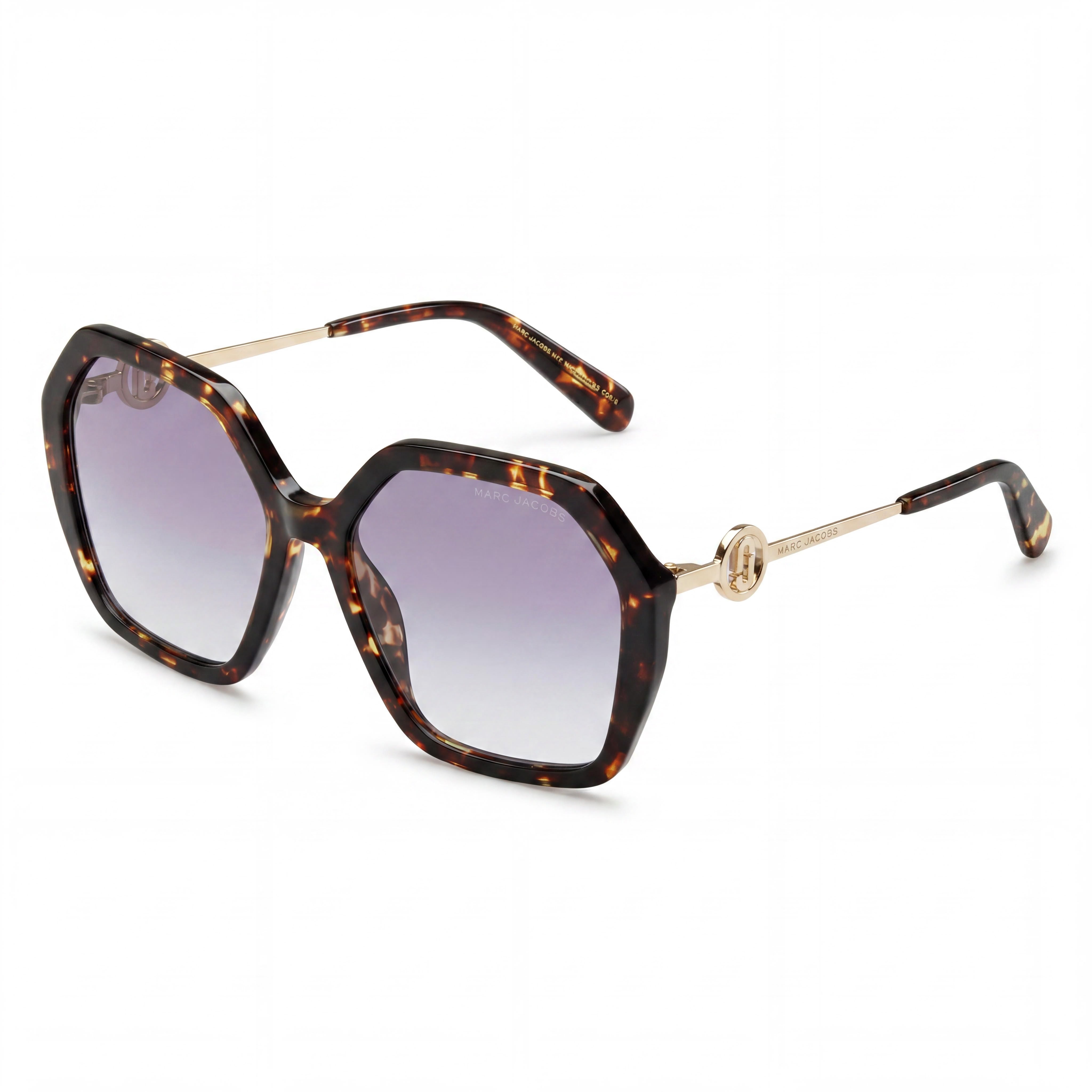Marc Jacobs Fashion Women’s Havana Grey Acetate Non-Polarized UV 400 Grey Azure Lens Sunglasses 57mm, Photo 1